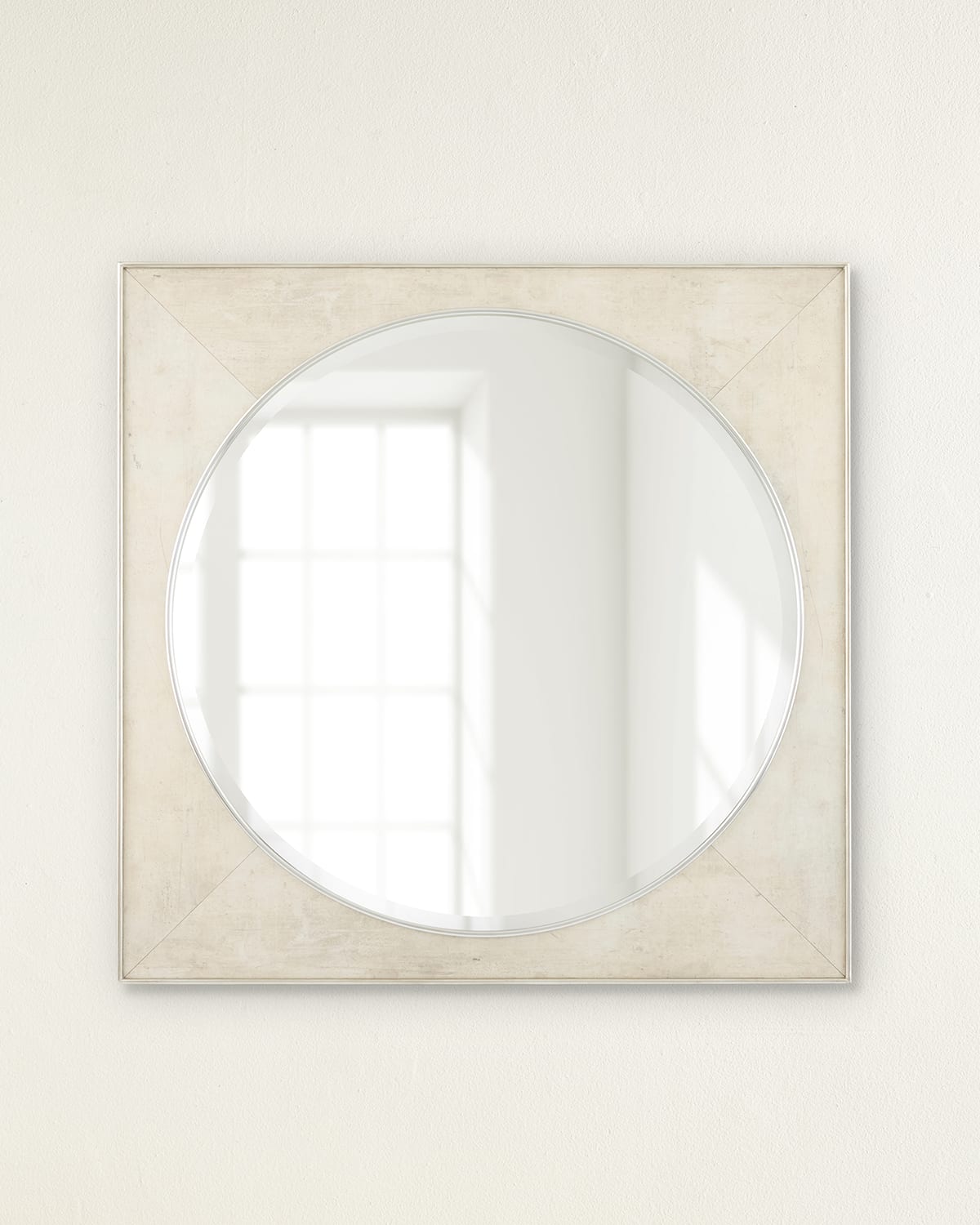 John-richard Collection Oculus Mirror In Silver