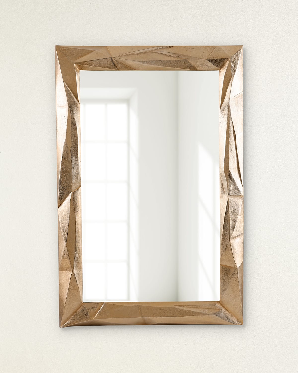 John-richard Collection Ruga Mirror In Gold