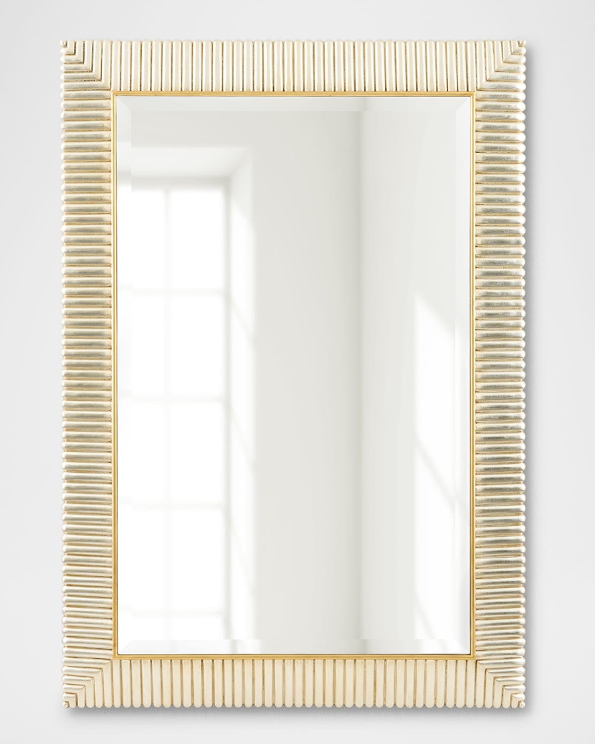 John-richard Collection Gawain 57" Wall Mirror In Champagne