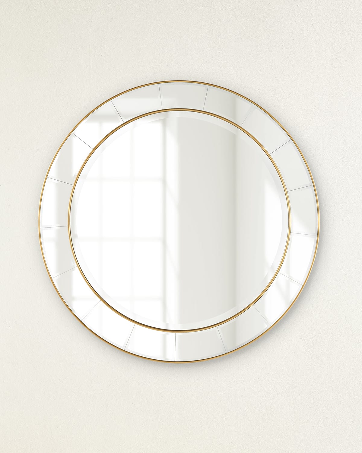 John-richard Collection Discus Mirror In Gold
