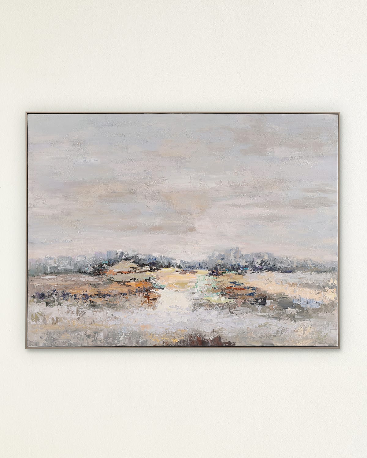 John-richard Collection Hushed Horizon Original Painting By Tony Fey In Blue
