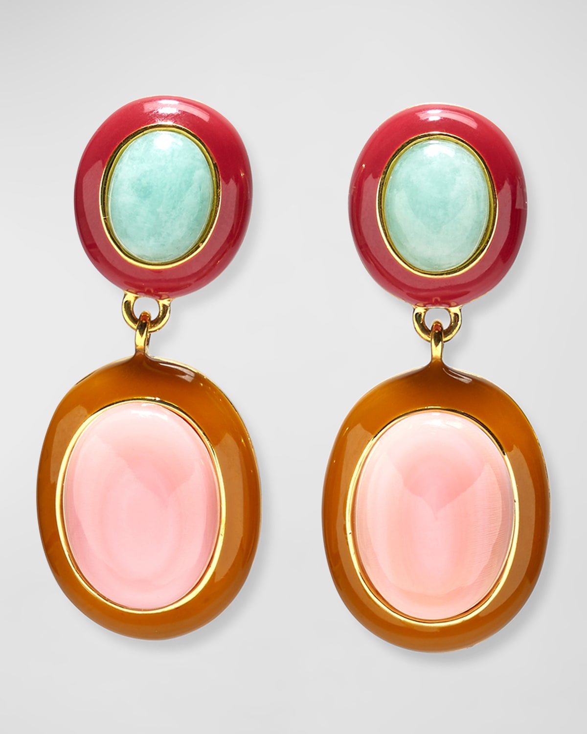 PAPAYA EARRINGS IN PINK CONCH