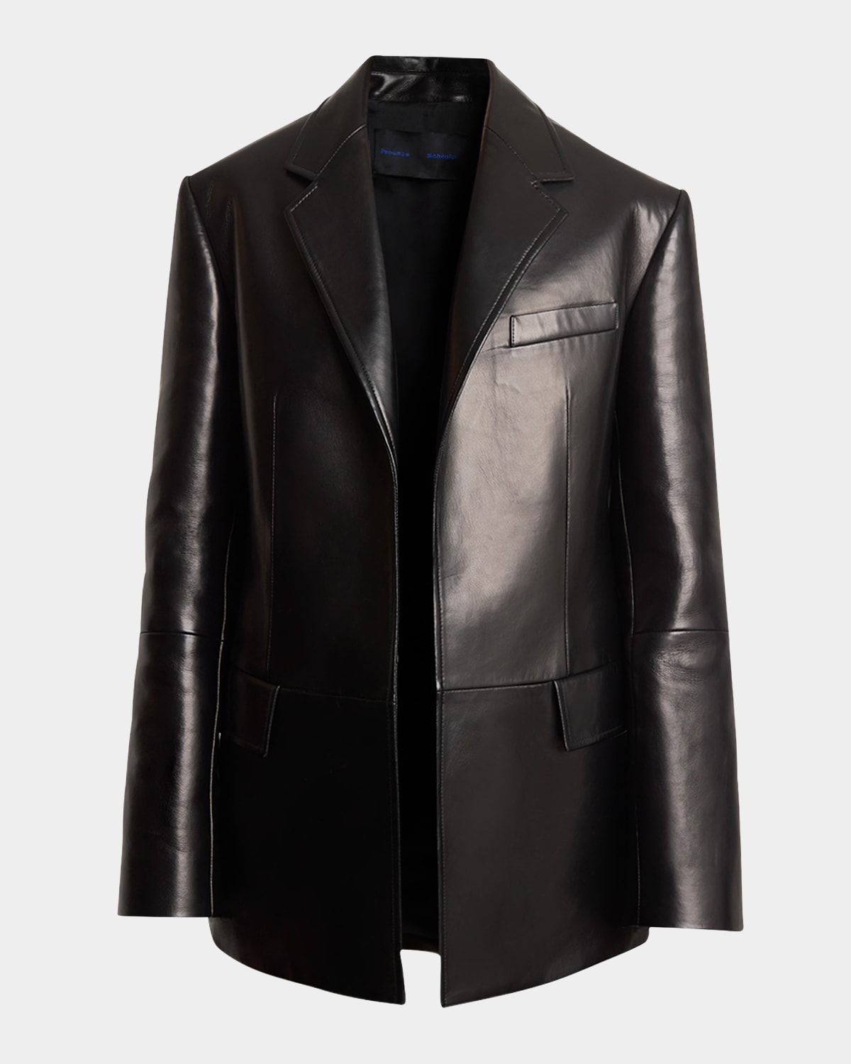 Proenza Schouler Hayes Paneled Leather Jacket In Black