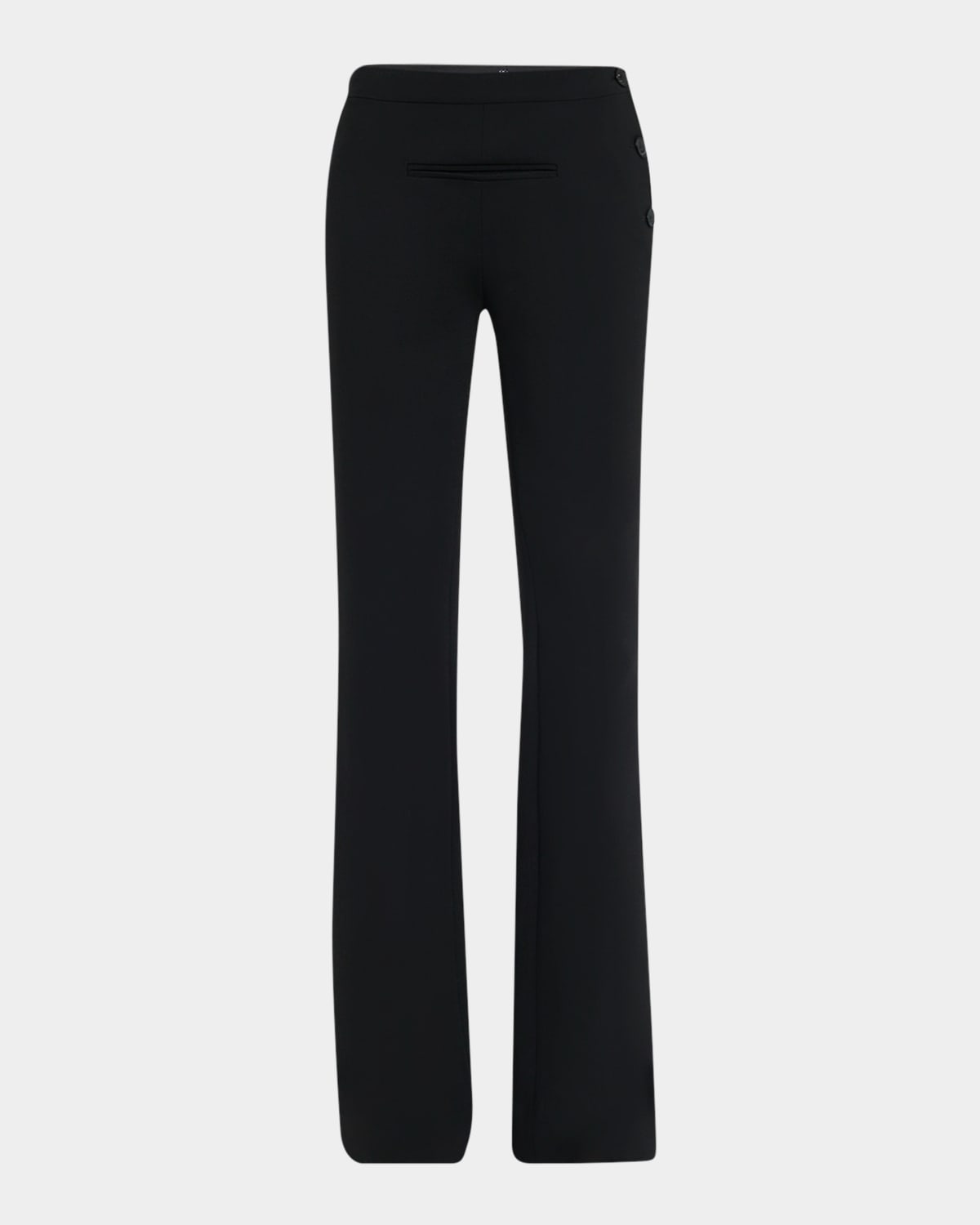 Courrèges Oblique Tailored Wool Pants In Black