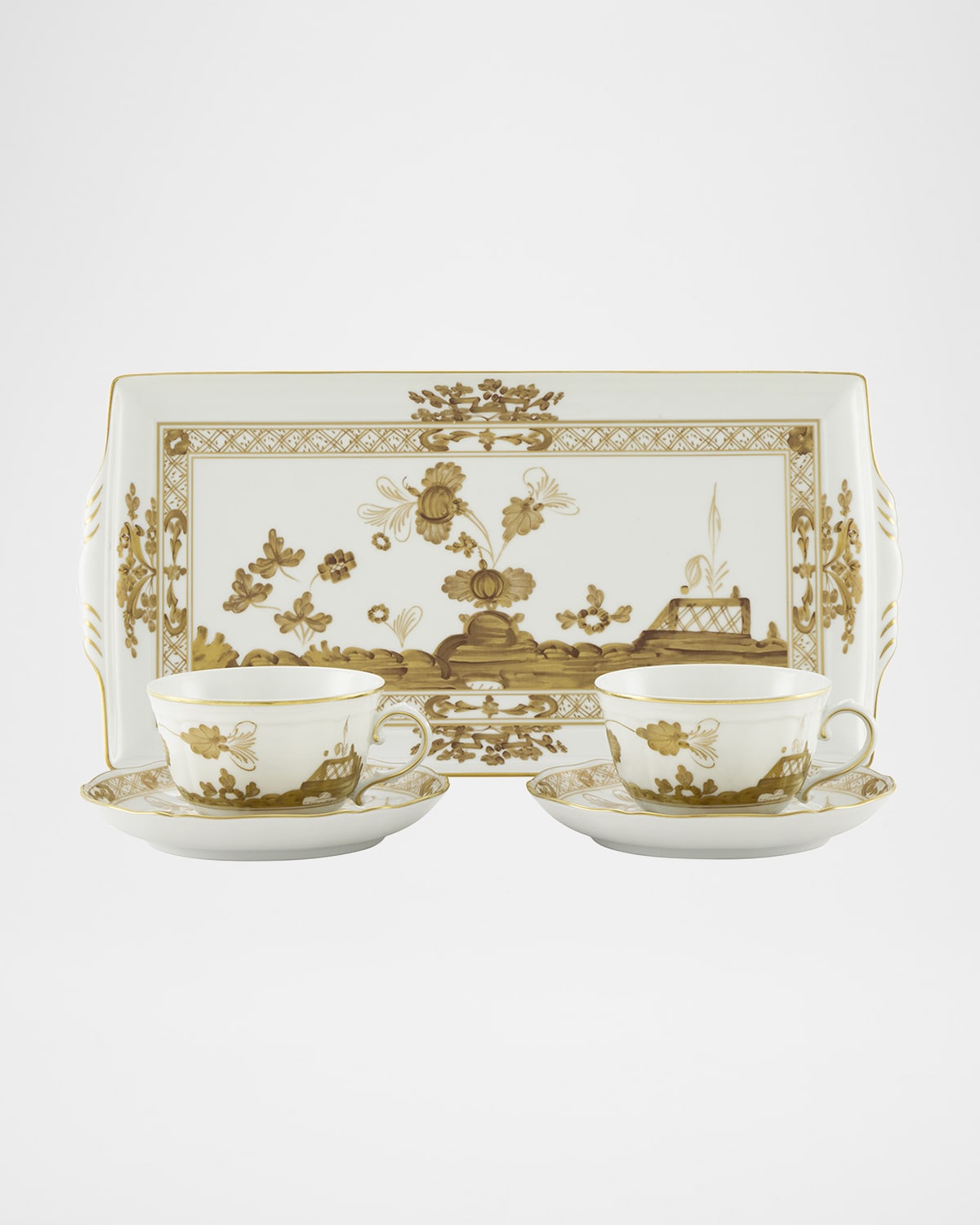 Ginori 1735 Oriente Italiano Aurum Tea Service Set In Aurum
