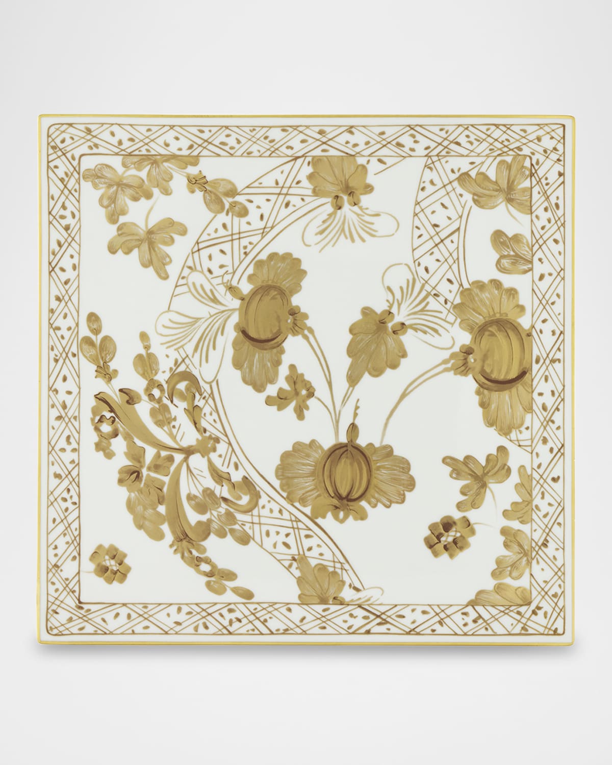 Ginori 1735 Oriente Italiano Porcelain Placemats, Set Of 2 In Aurum