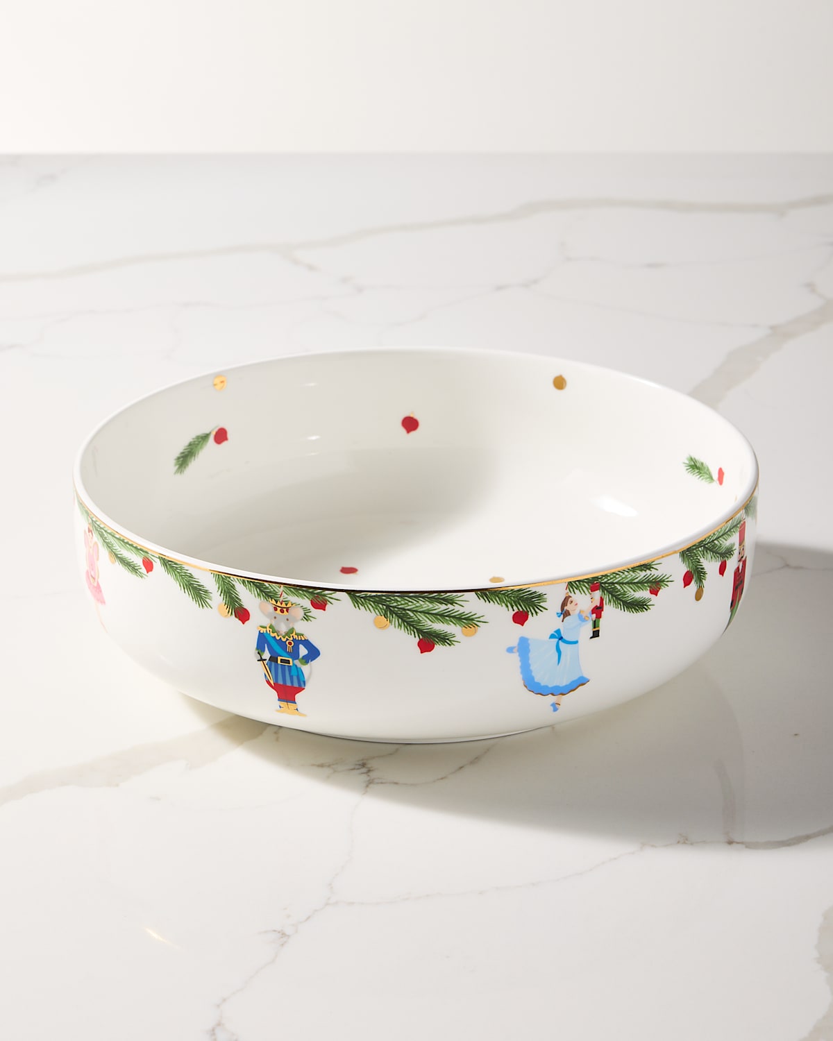 Neiman Marcus Nutcracker Serving Bowl, 11.8" In White