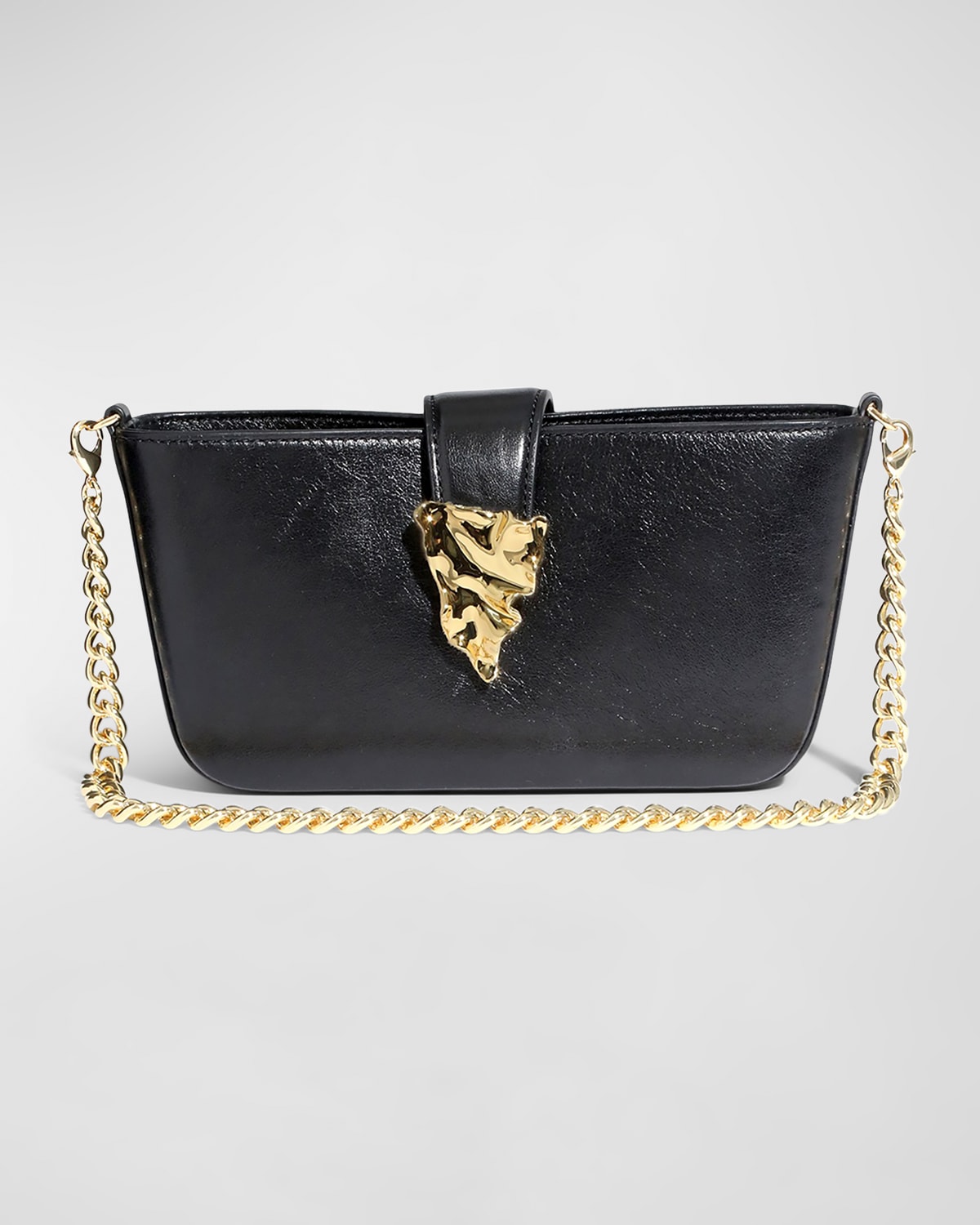 ALEXIS BITTAR THE CRUMPLE CONVERTIBLE LEATHER CROSSBODY BAG 