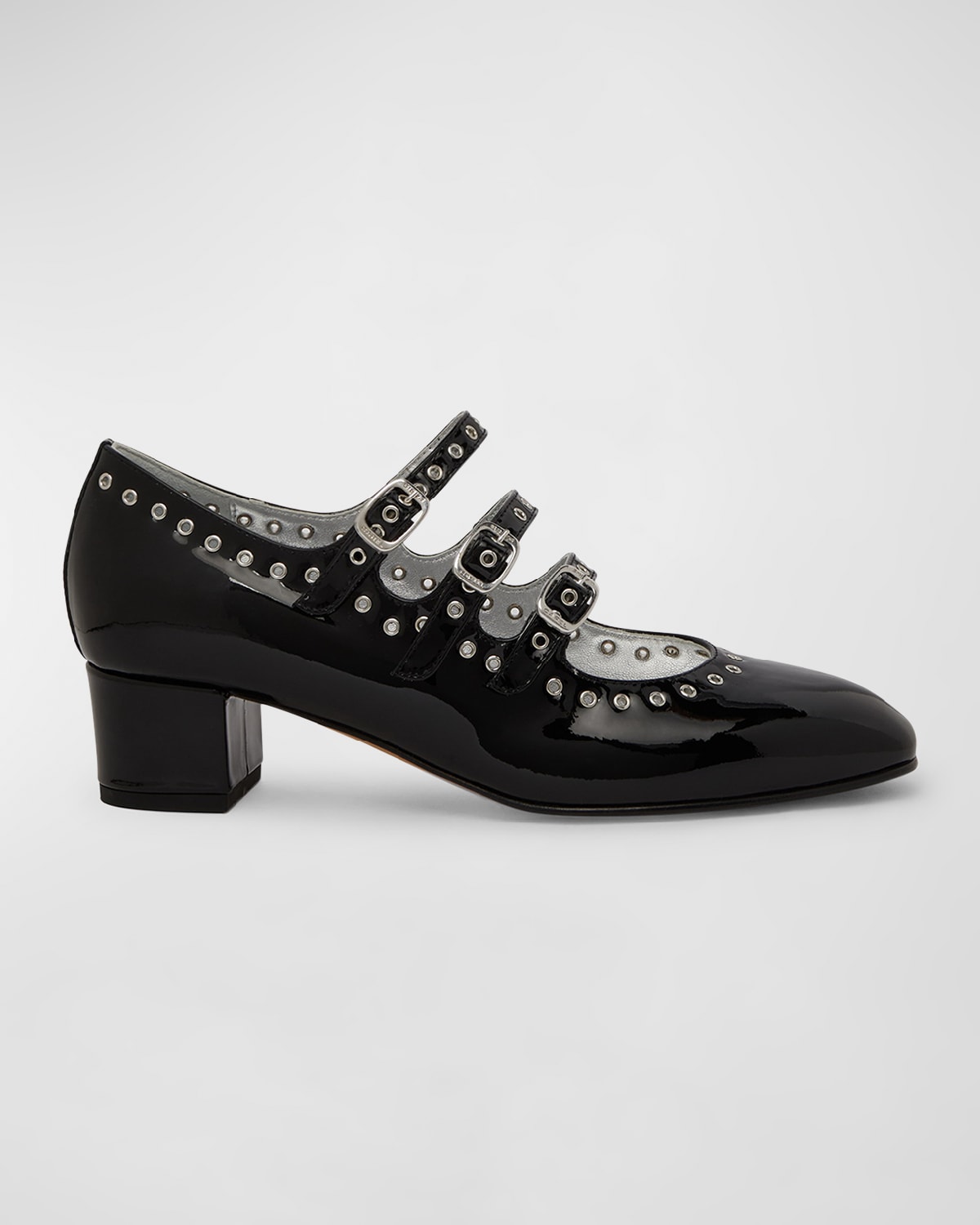 Shop Carel Camden Grommet Patent Mary Jane Pumps In Black