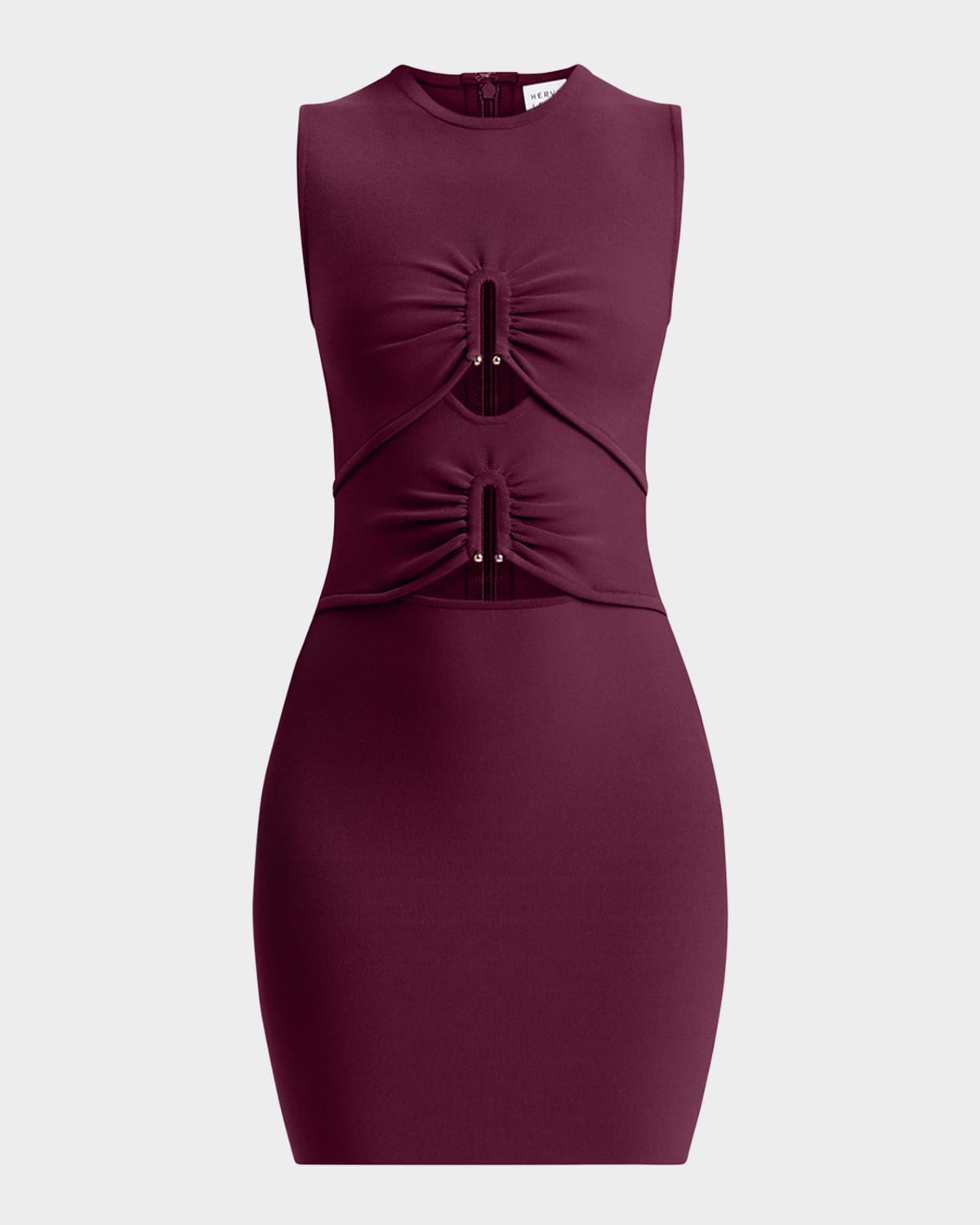 June Tiered U-Ring Sleeveless Mini Dress