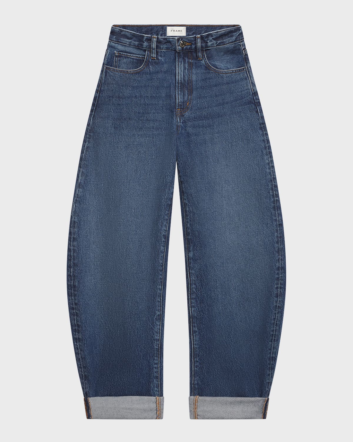 Frame Low Slung Barrel Trousers In Westbury