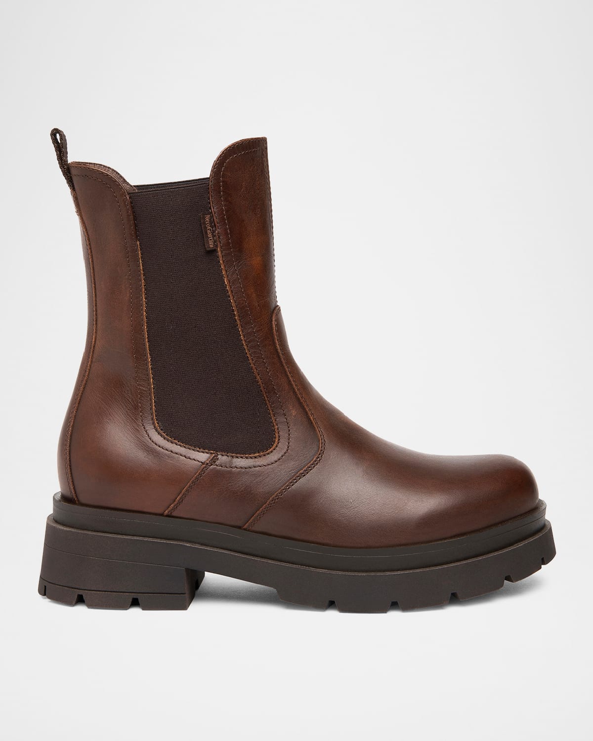 Leather Chelsea Ankle Booties