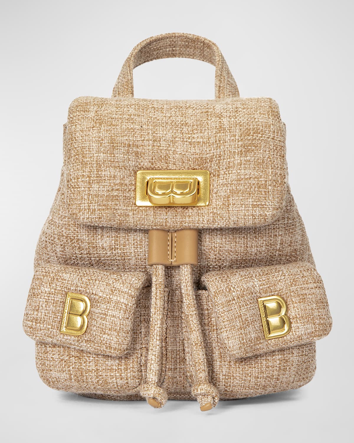 Brandon Blackwood Avi Drawstring Linen Backpack In Linen