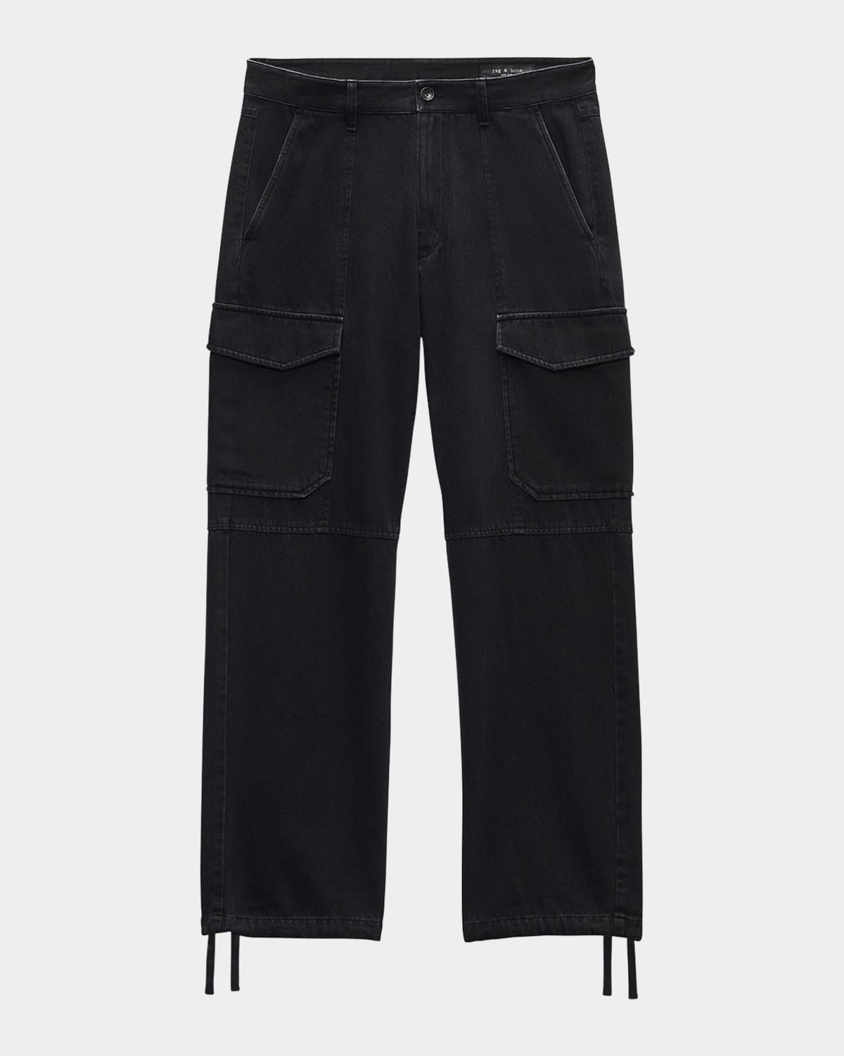 Rag & Bone Men's Fit 4 Denim Cargo Pants In Blk