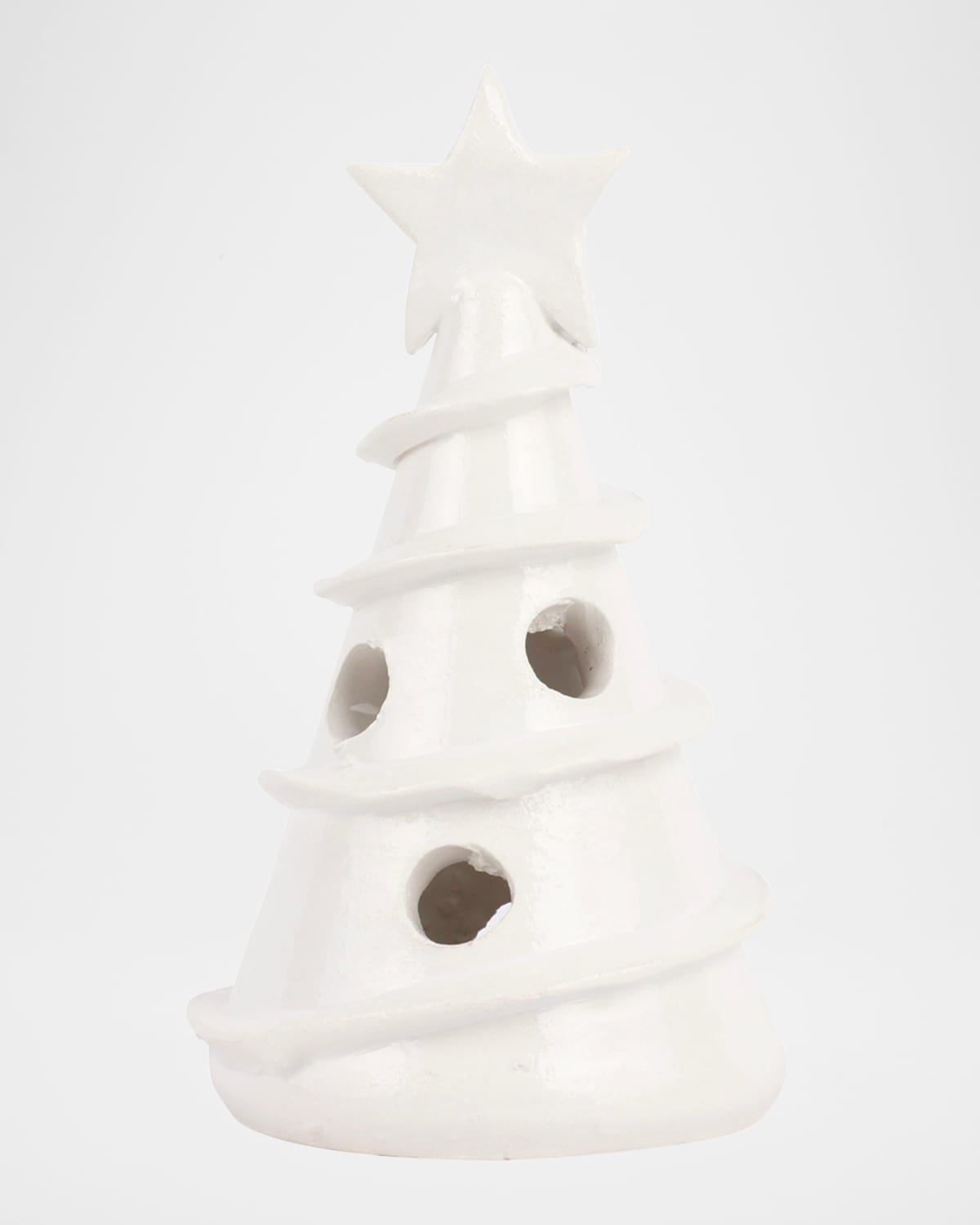 Vietri Foresta Mini Swirl Tree Christmas Decor In White