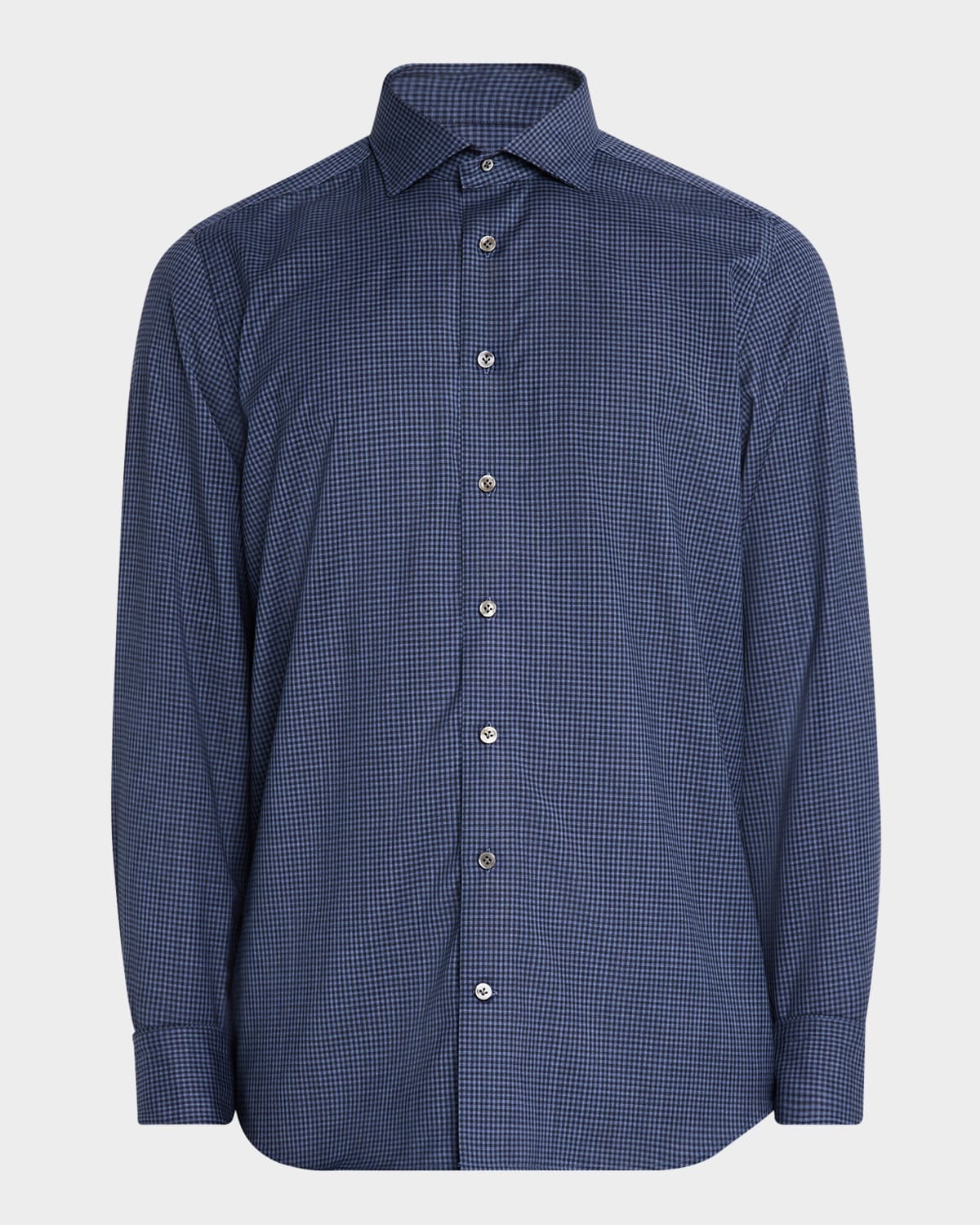 Men's Wool Micro-Check Sport Shirt