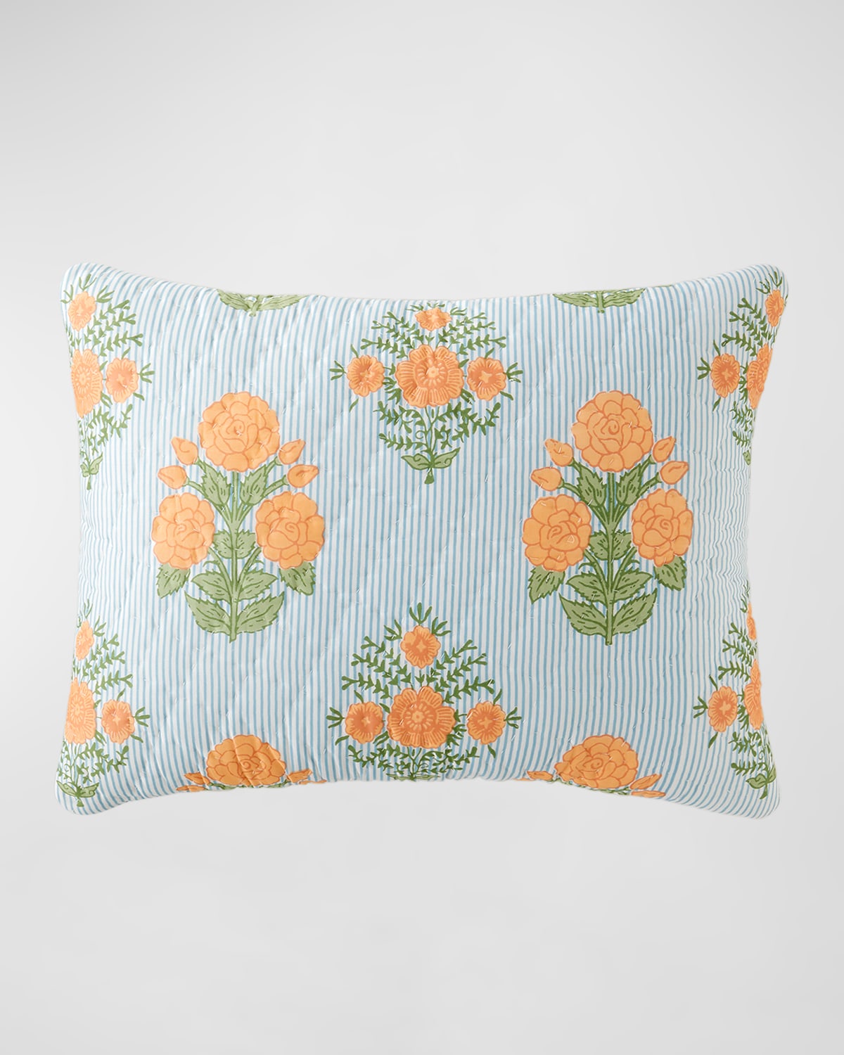 John Robshaw Bipin Tangerine Standard Sham In Blustrfl