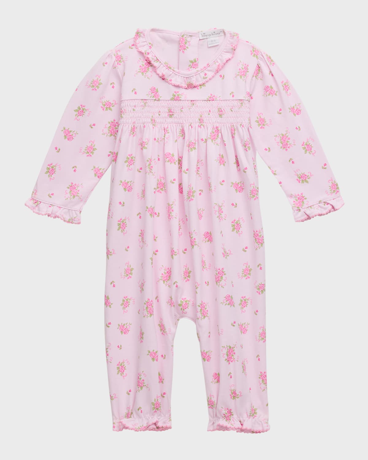 Kissy Kissy Kids' Girl's Rose Scrolls Smocked Playsuit