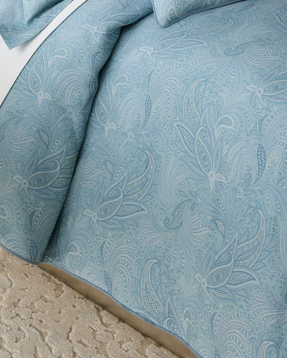 Etro Calathea 3-piece King Duvet Set In Multicolour On Pale