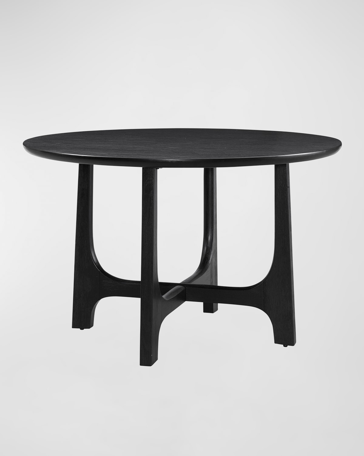 Katherine Noble By Bmc Dunnigan Round Dining Table In Matte Black