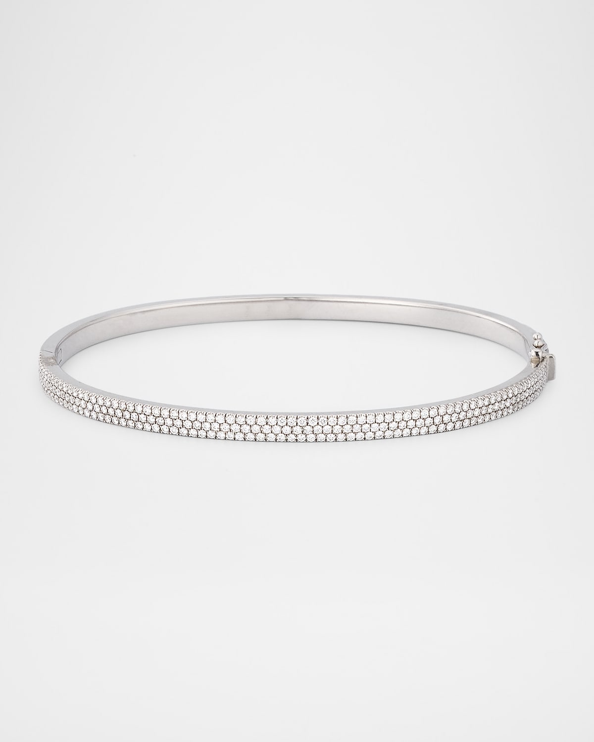 Diamond Game 18K White Gold Diamond Bangle
