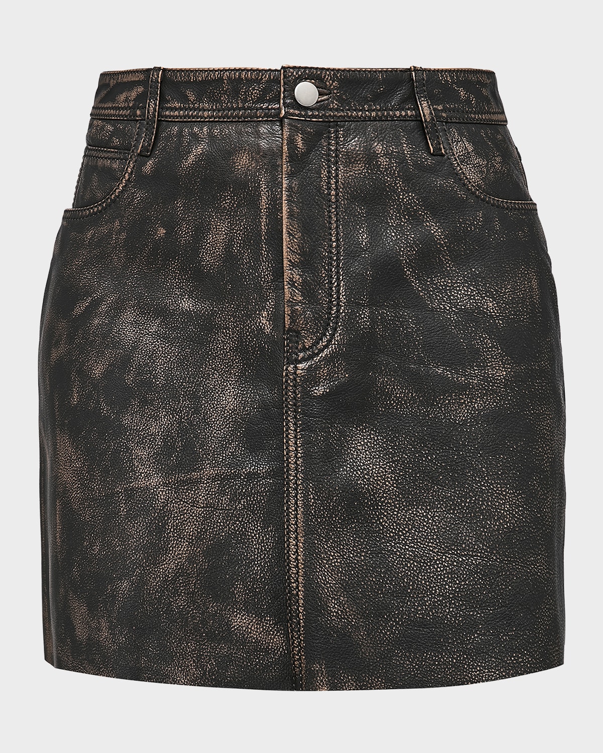 Bonnie Upcycled Leather Skirt