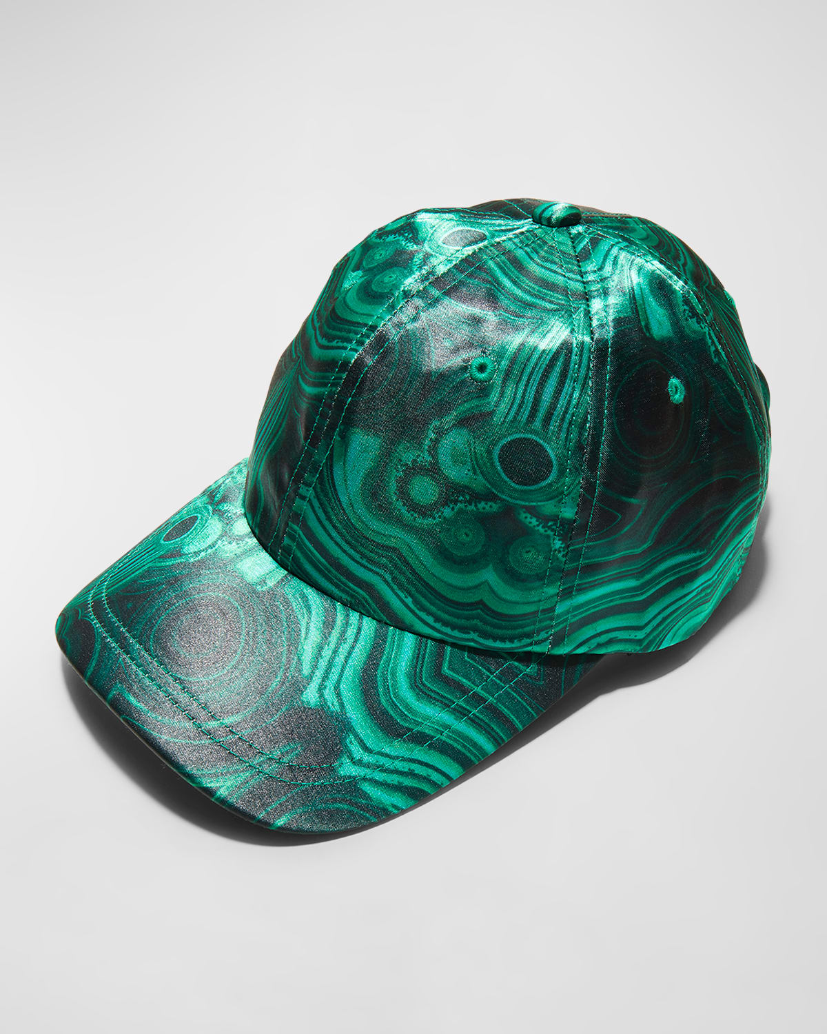 Malachite Print Baseball Cap