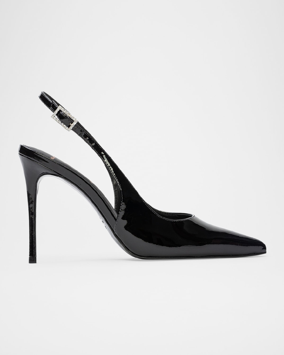 Alloy Patent Leather Slingback Pumps