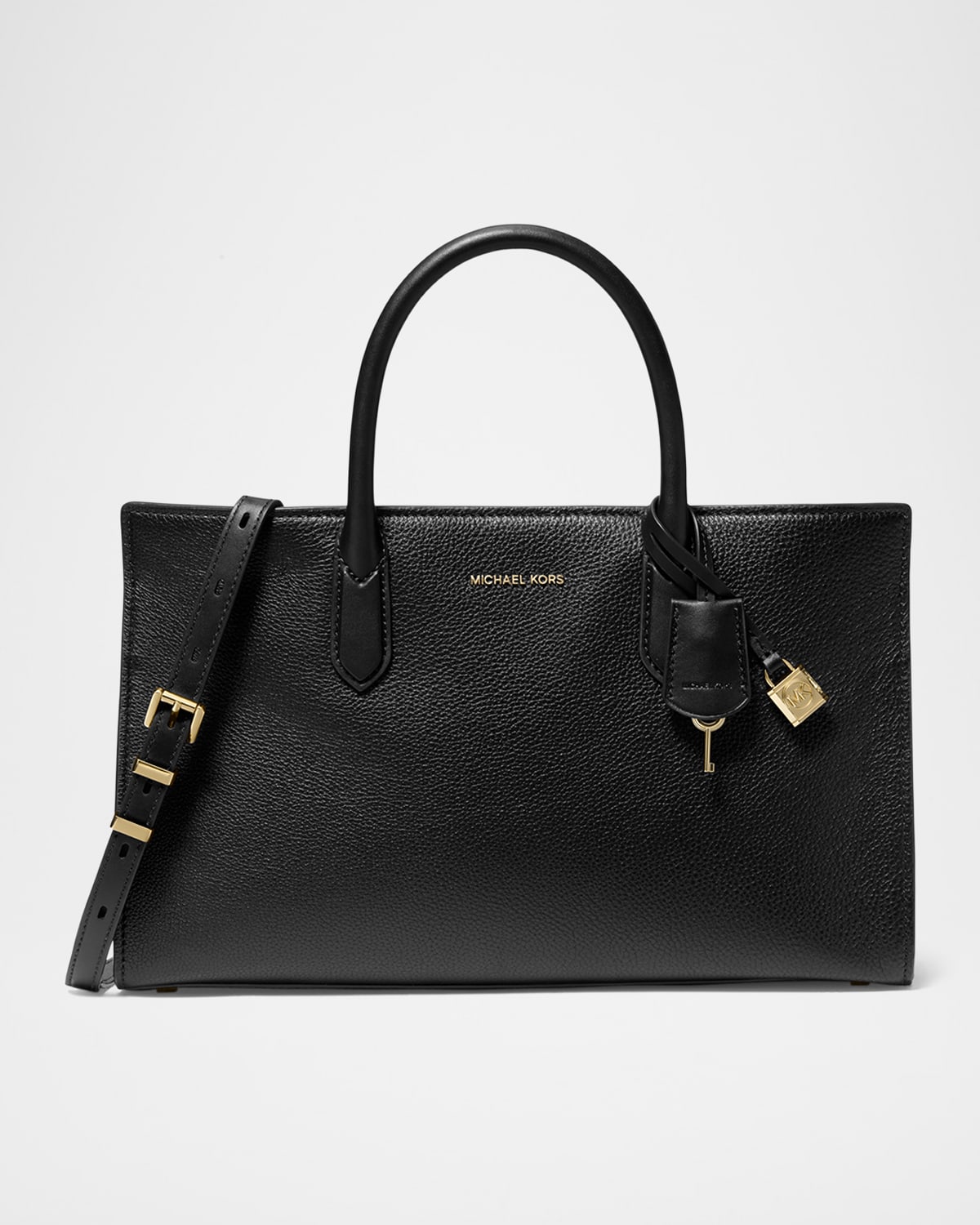 MICHAEL MICHAEL KORS SCARLETT LEATHER SATCHEL BAG 