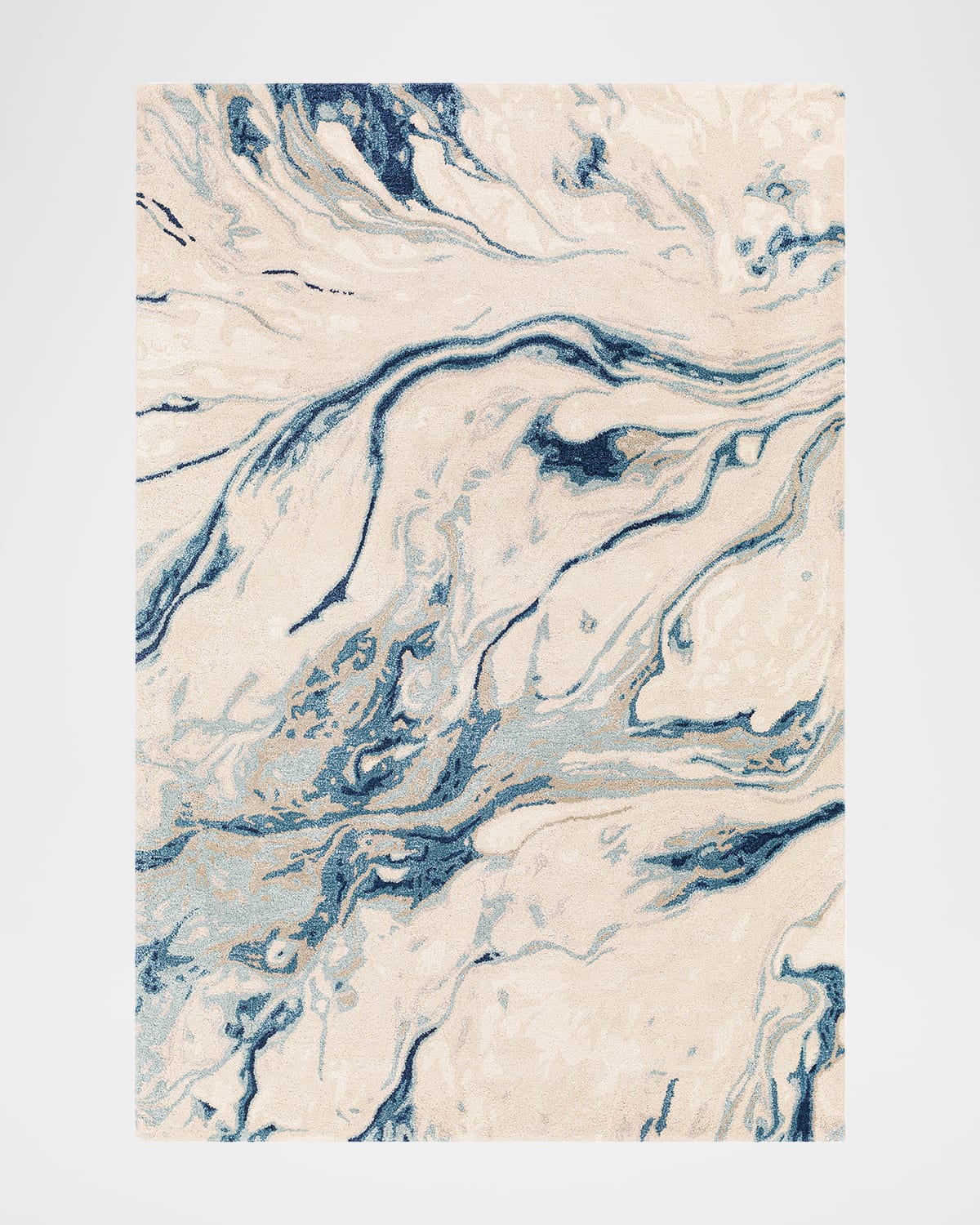 Surya Rugs Kavita Hand-tufted Rug, 9' X 12' In Navy/beige