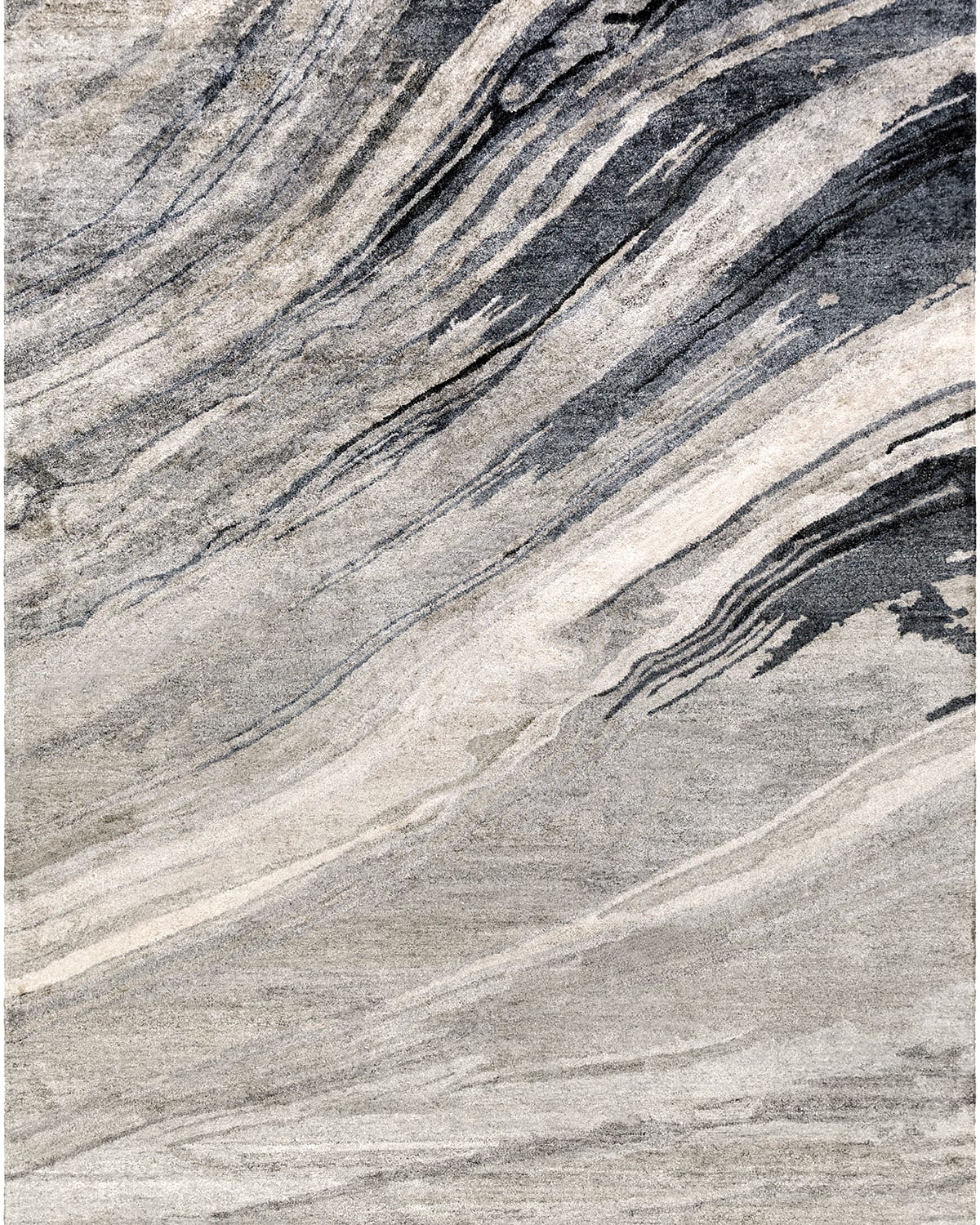 Surya Rugs Gemini Hand-tufted Rug, 8' X 11' In Gray/light Slate/off-white