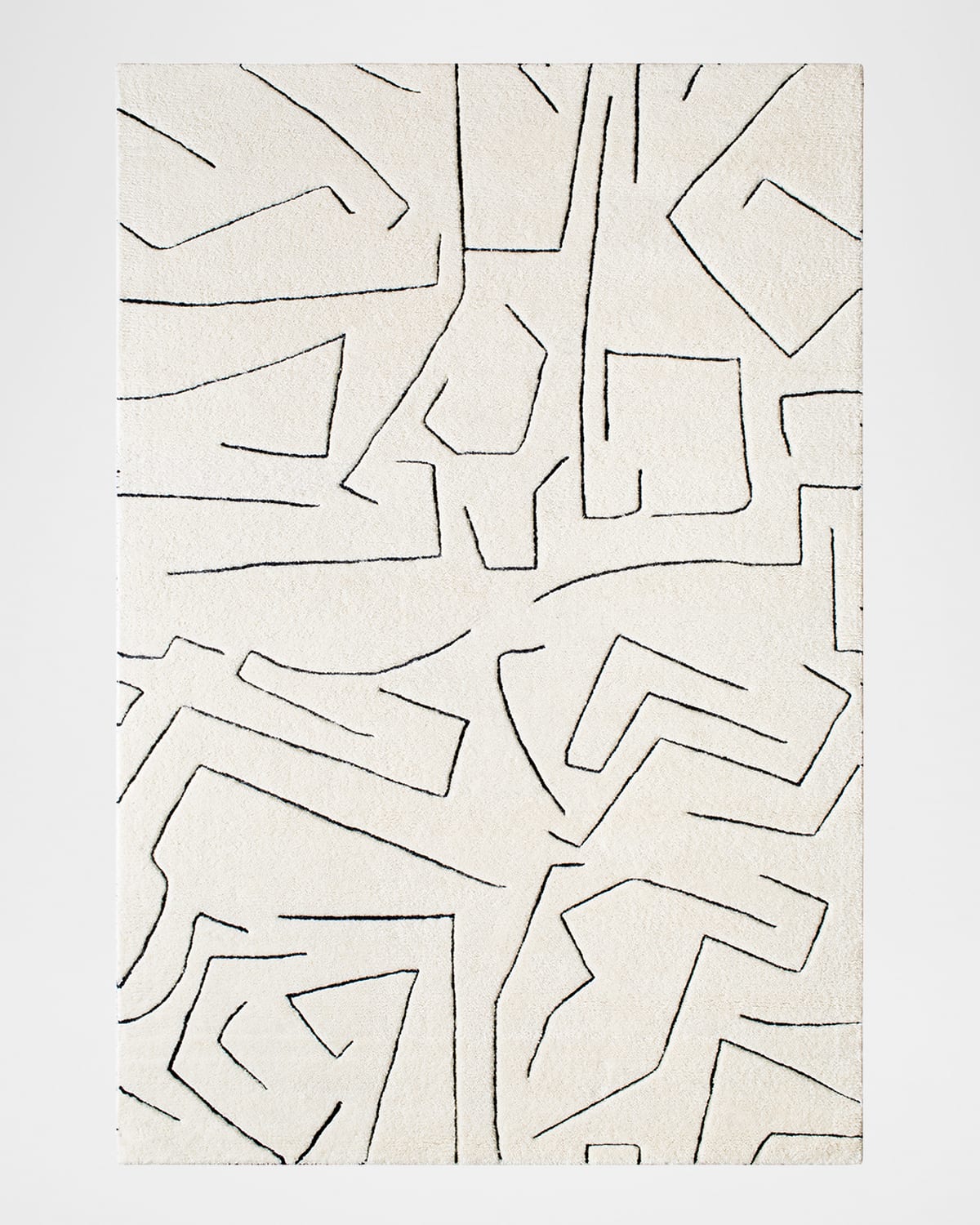 Surya Rugs Portobello Hand-tufted Rug, 5' X 8' In Cream;black