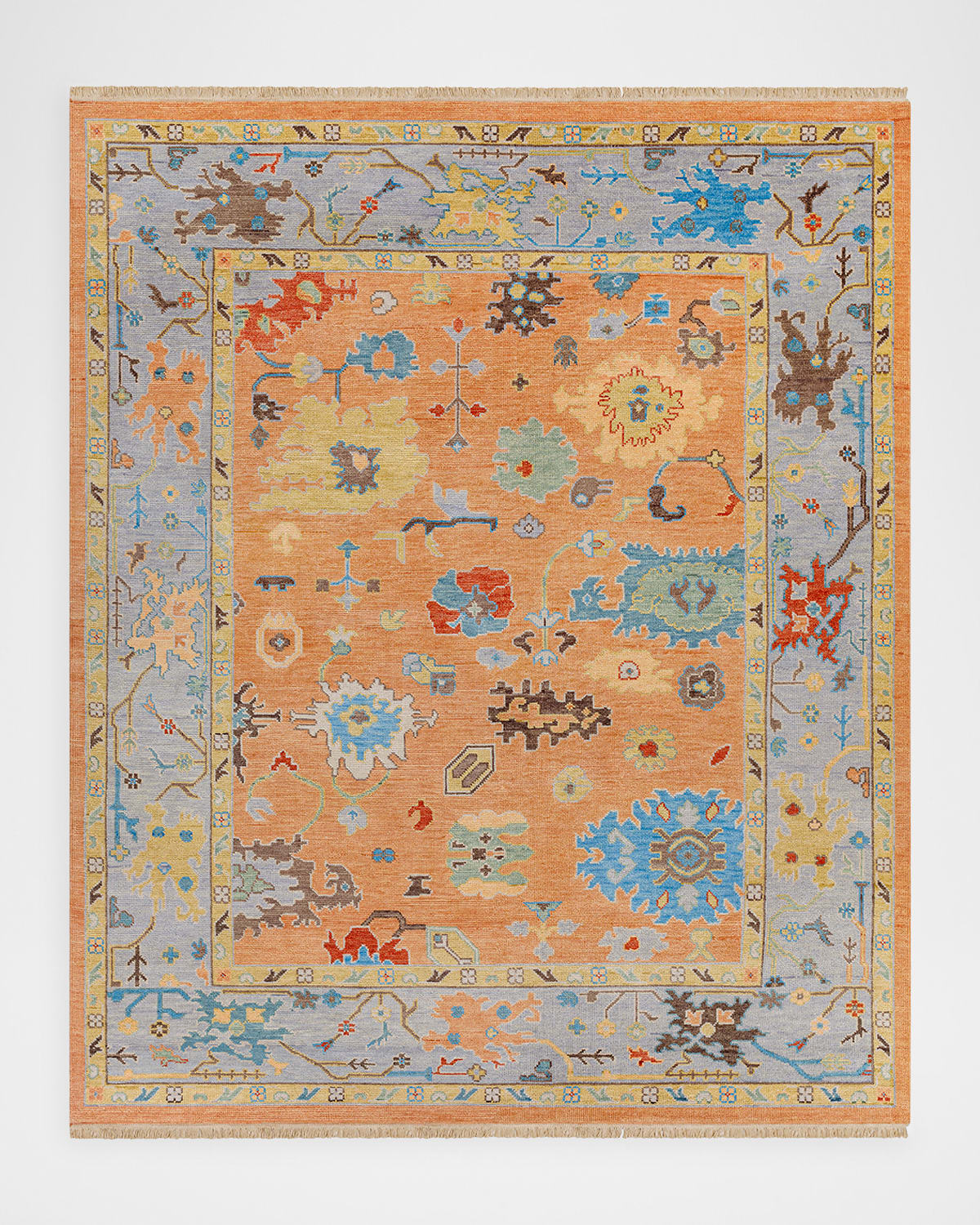 Surya Rugs Sumela Hand-knotted Rug, 8' X 10' In Peach/teal