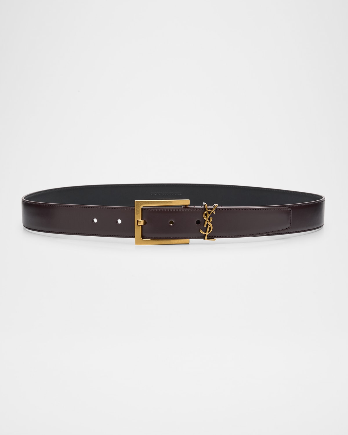 Saint Laurent Cassandre YSL Leather Belt Smart Closet