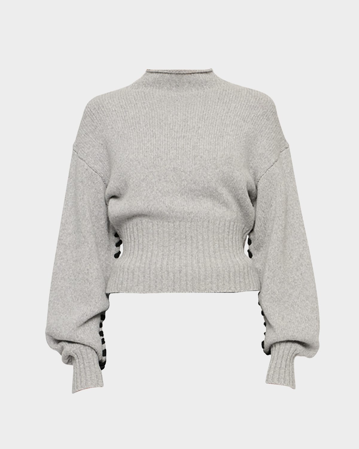 Archie Tie Cropped Wool Sweater