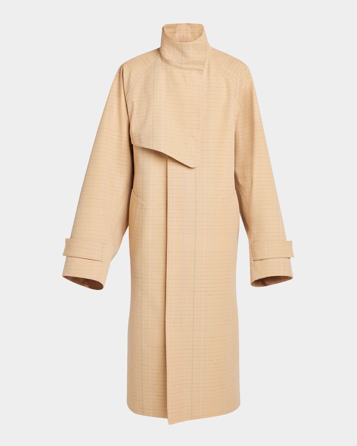 Bottega Veneta Men's Notebook Bonded Trench Coat In Riso
