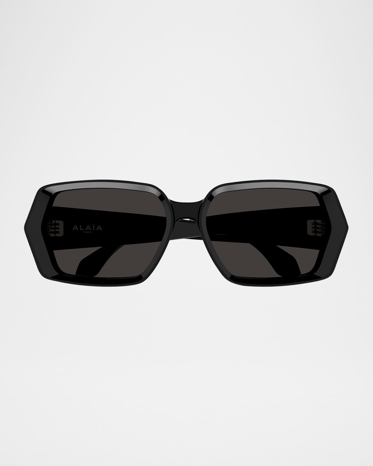 Shop Alaïa Square Acetate Sunglasses In Black