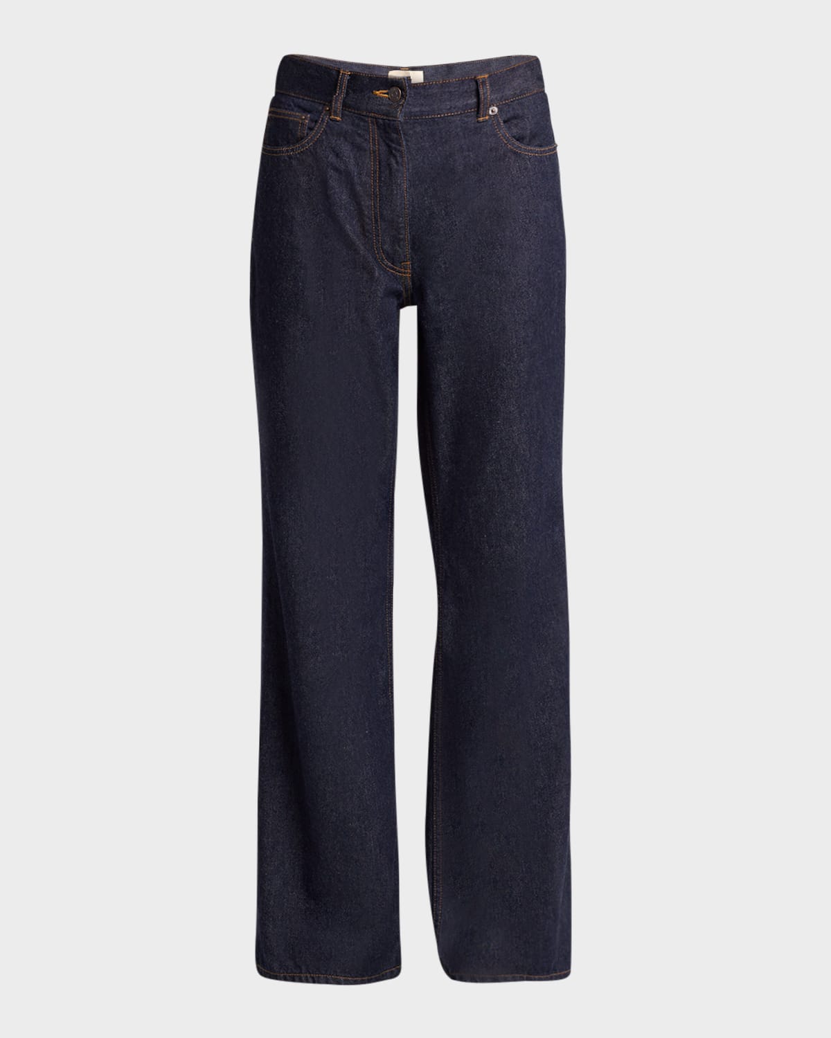 The Row Dan Cotton-cashmere Jeans In Indigo