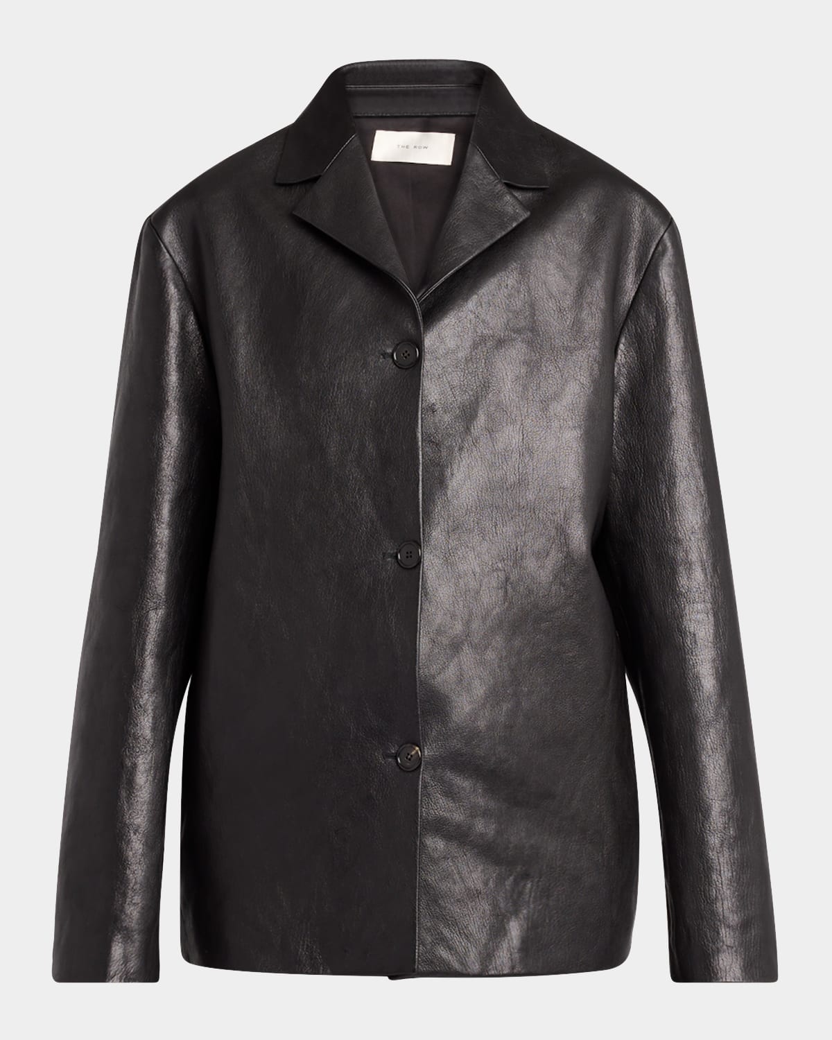 Fabian Leather Single-Breasted Jacket