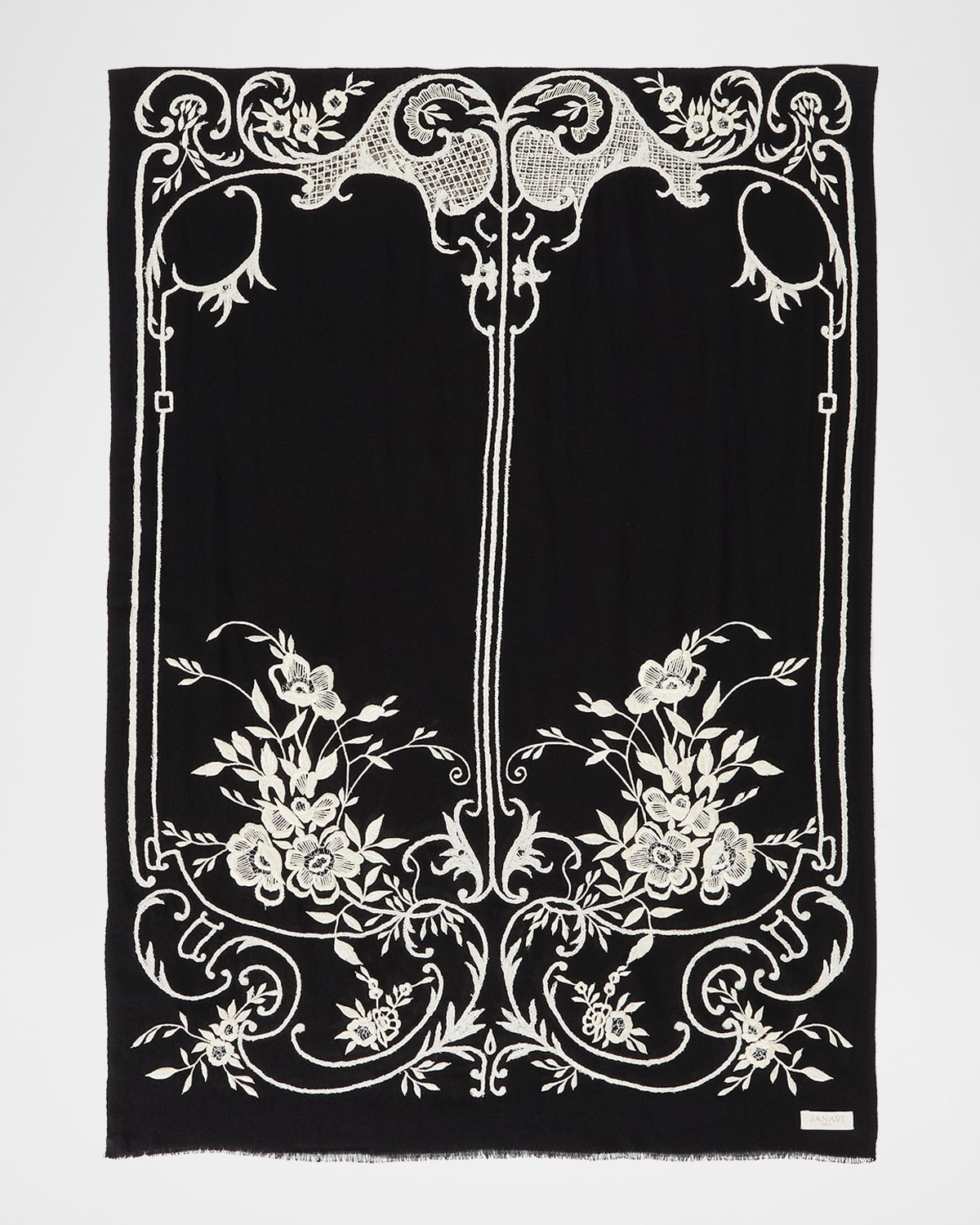 Vintage-Inspired Art Cashmere Scarf