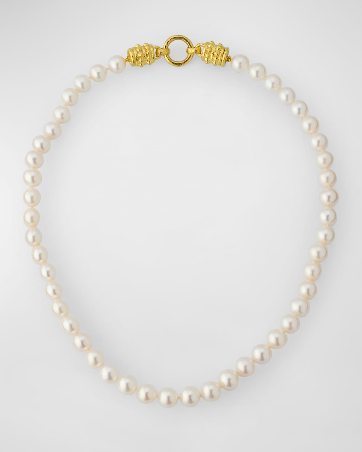19K Freshwater Pearl Necklace with Bettina Clasp