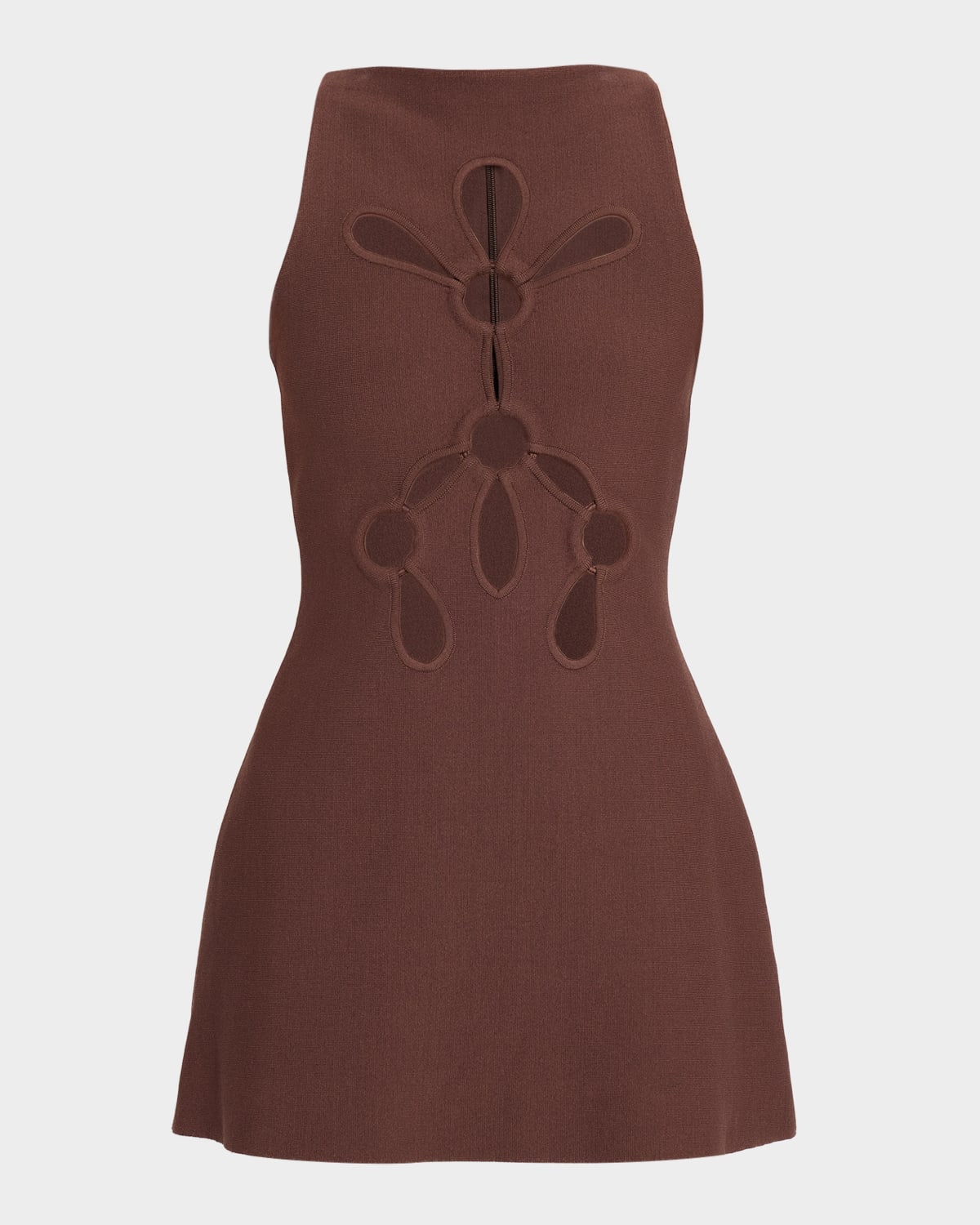 Cult Gaia Franco Knit Mini Dress In Burgundy