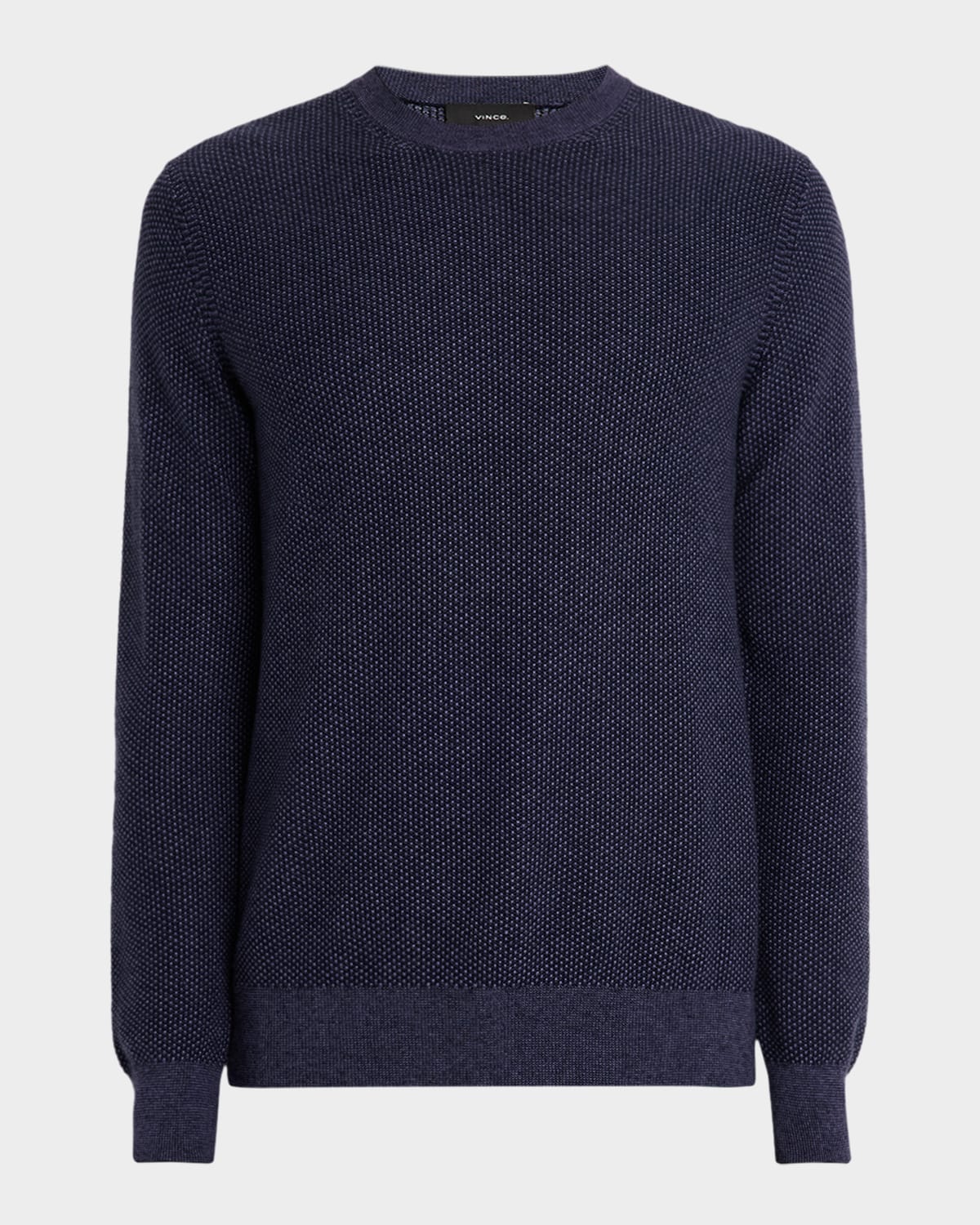 Vince Men's Geometric Jacquard Sweater In Blue