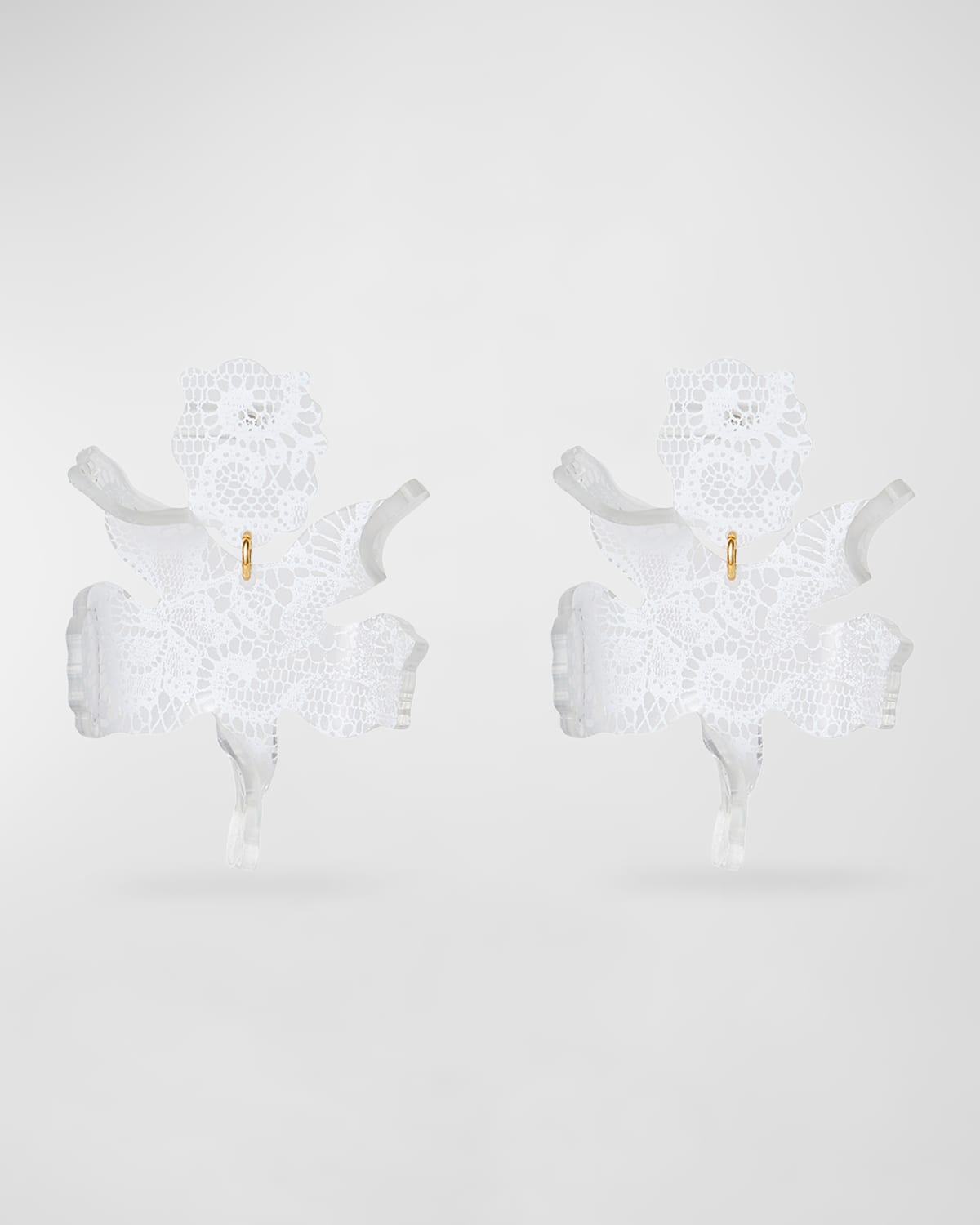 Lace Paper Lily Earrings
