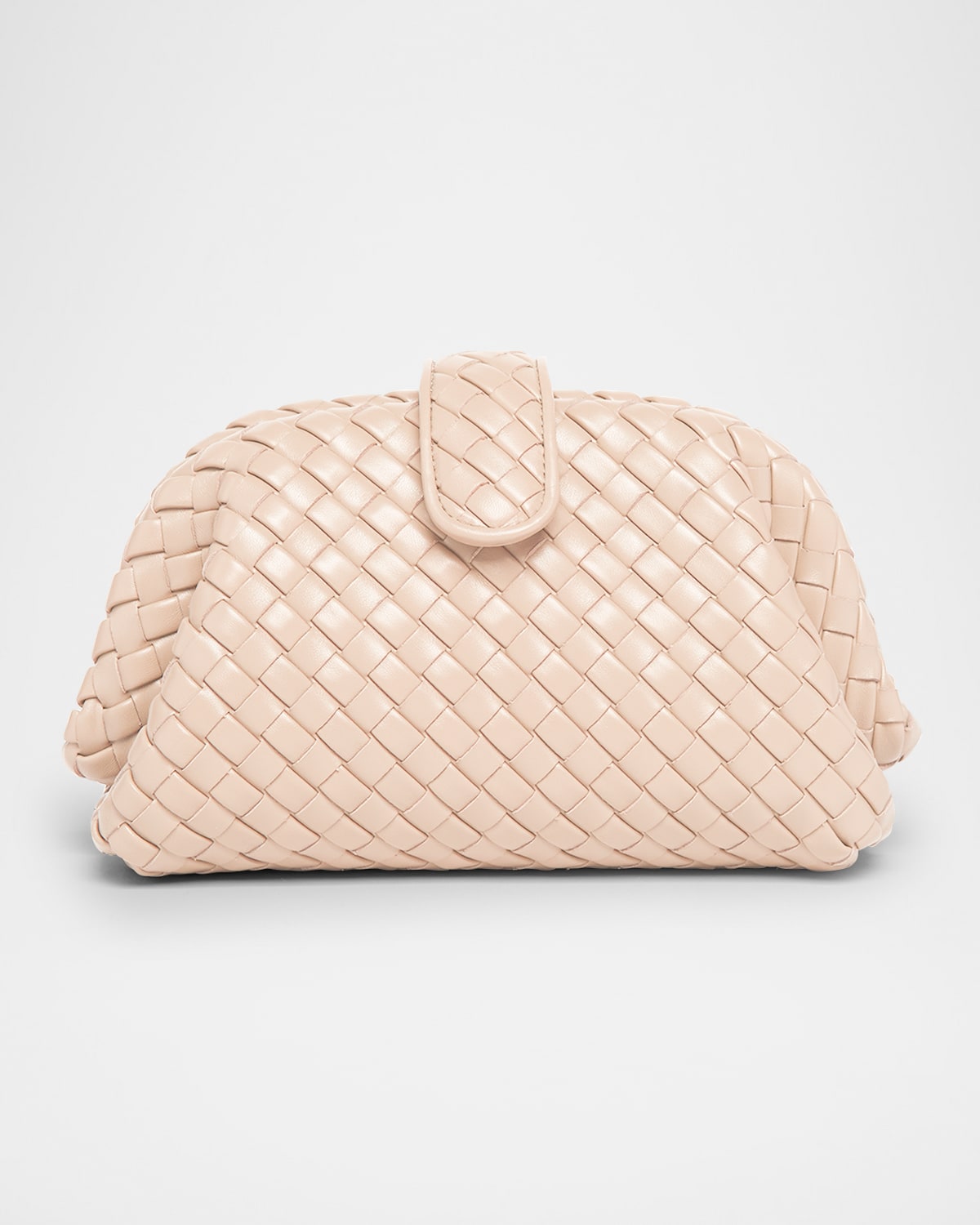 Bottega Veneta Lauren 1980 Mini Clutch Bag With Chain Strap In Cameo