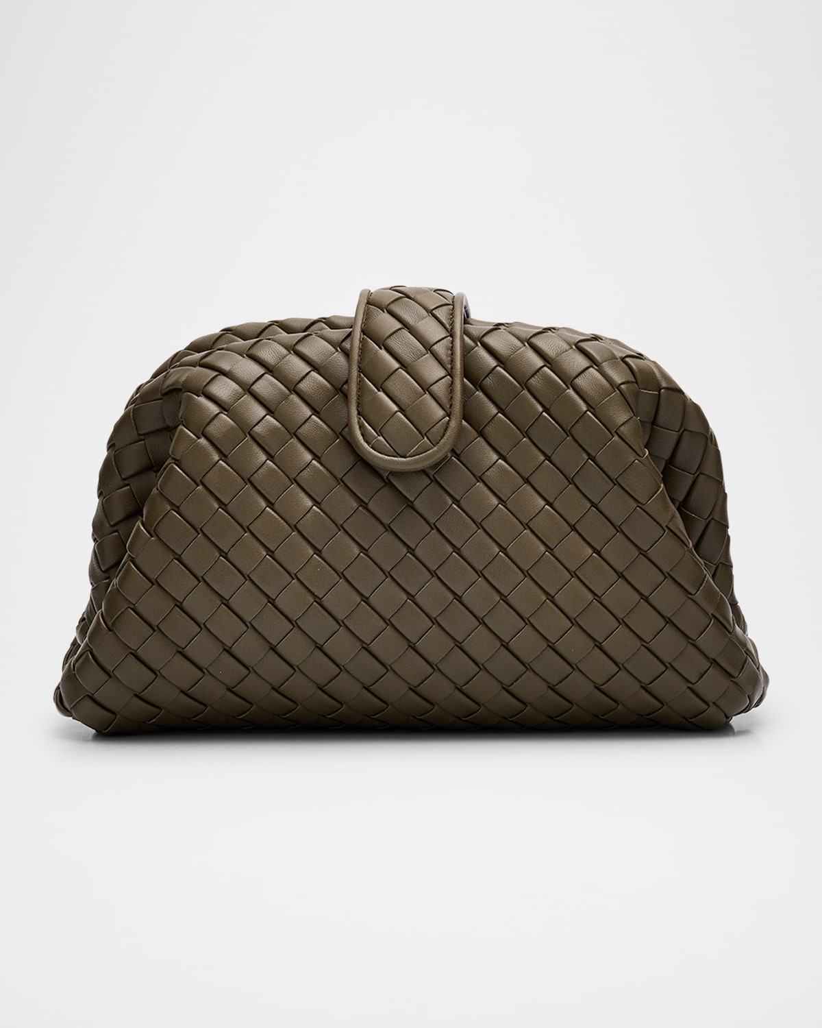 Bottega Veneta Lauren 1980 Mini Clutch Bag With Chain Strap In Green