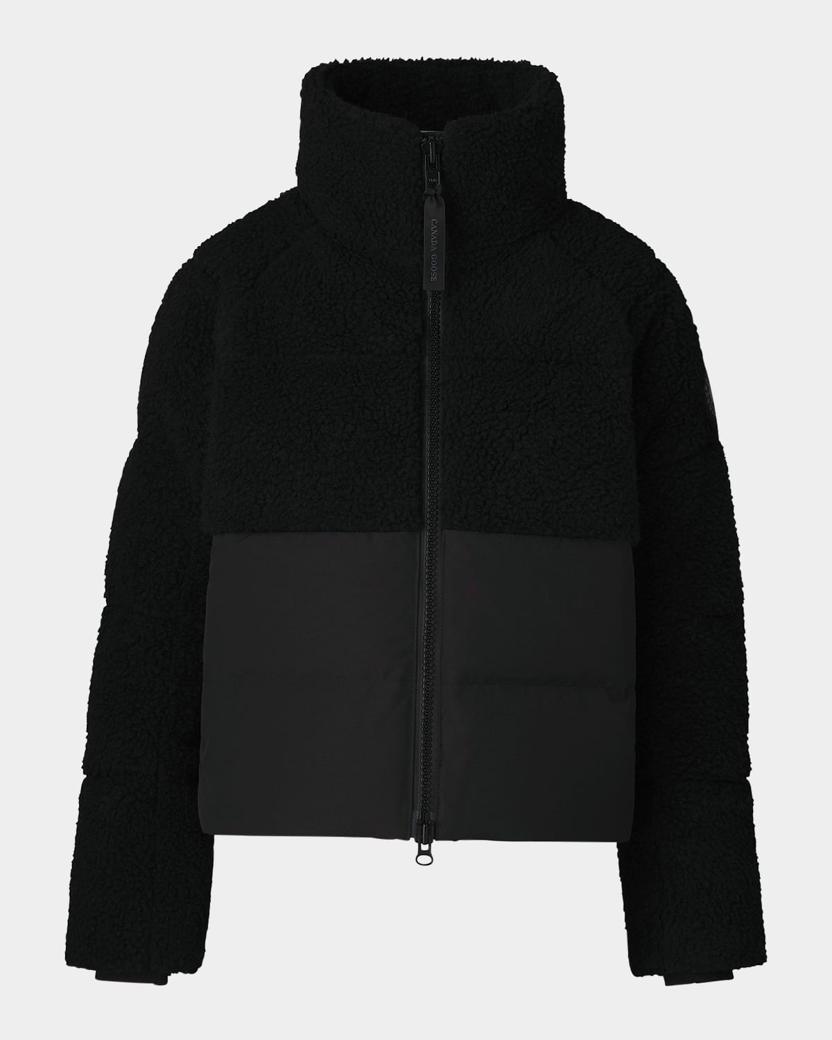 Canada Goose Elora Heavyweight Arctic Tech Fleece Puffer Jacket In Black