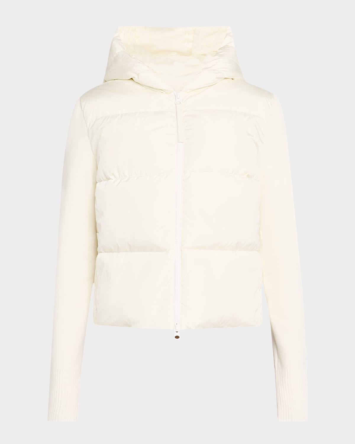 CANADA GOOSE HYBRIDGE WIDE QUILT KNIT HOODIE JACKET 