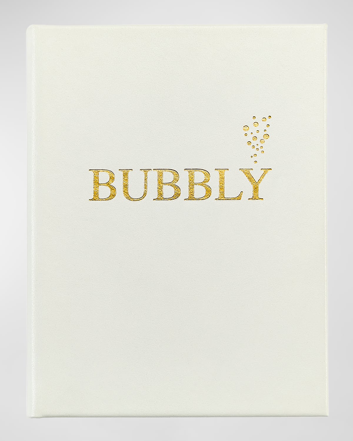 Graphic Image Bubbly Leather-bound Book By Colleen Jeffers In Ivory