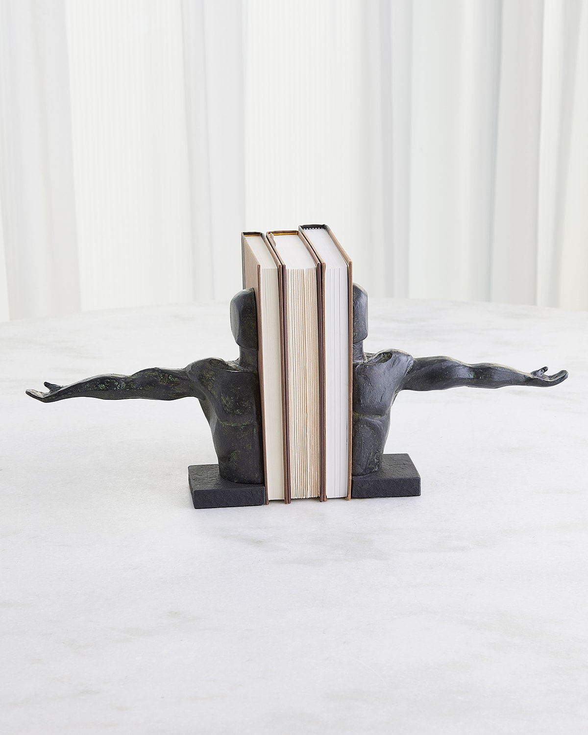 Global Views Reach Bookends, Set Of 2 In Bronze